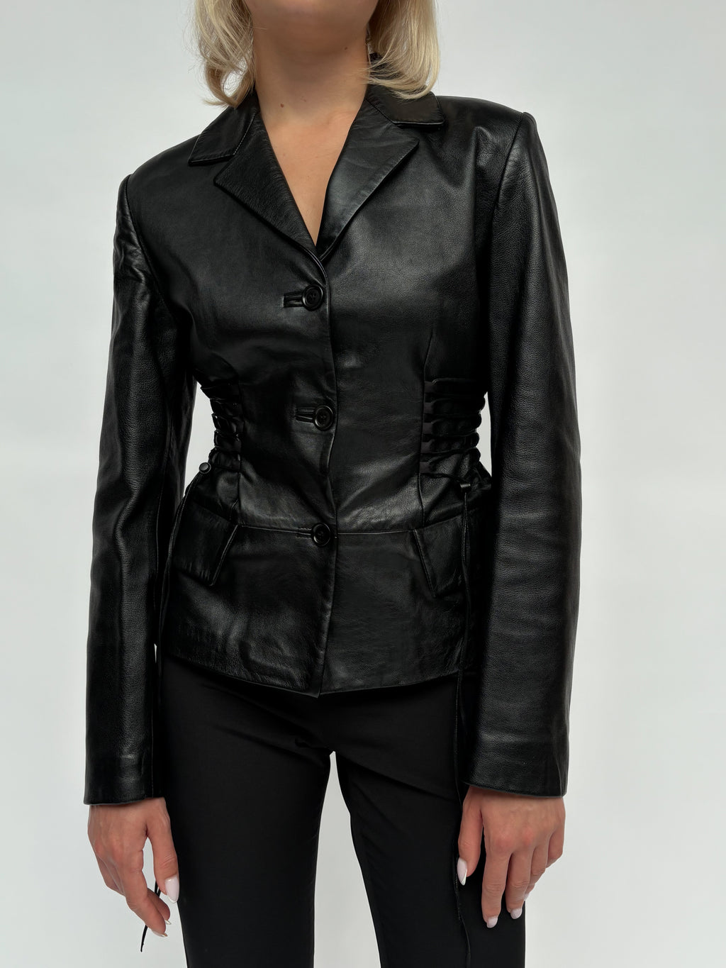 Piece No 09 — The Leather Lace Up Jacket