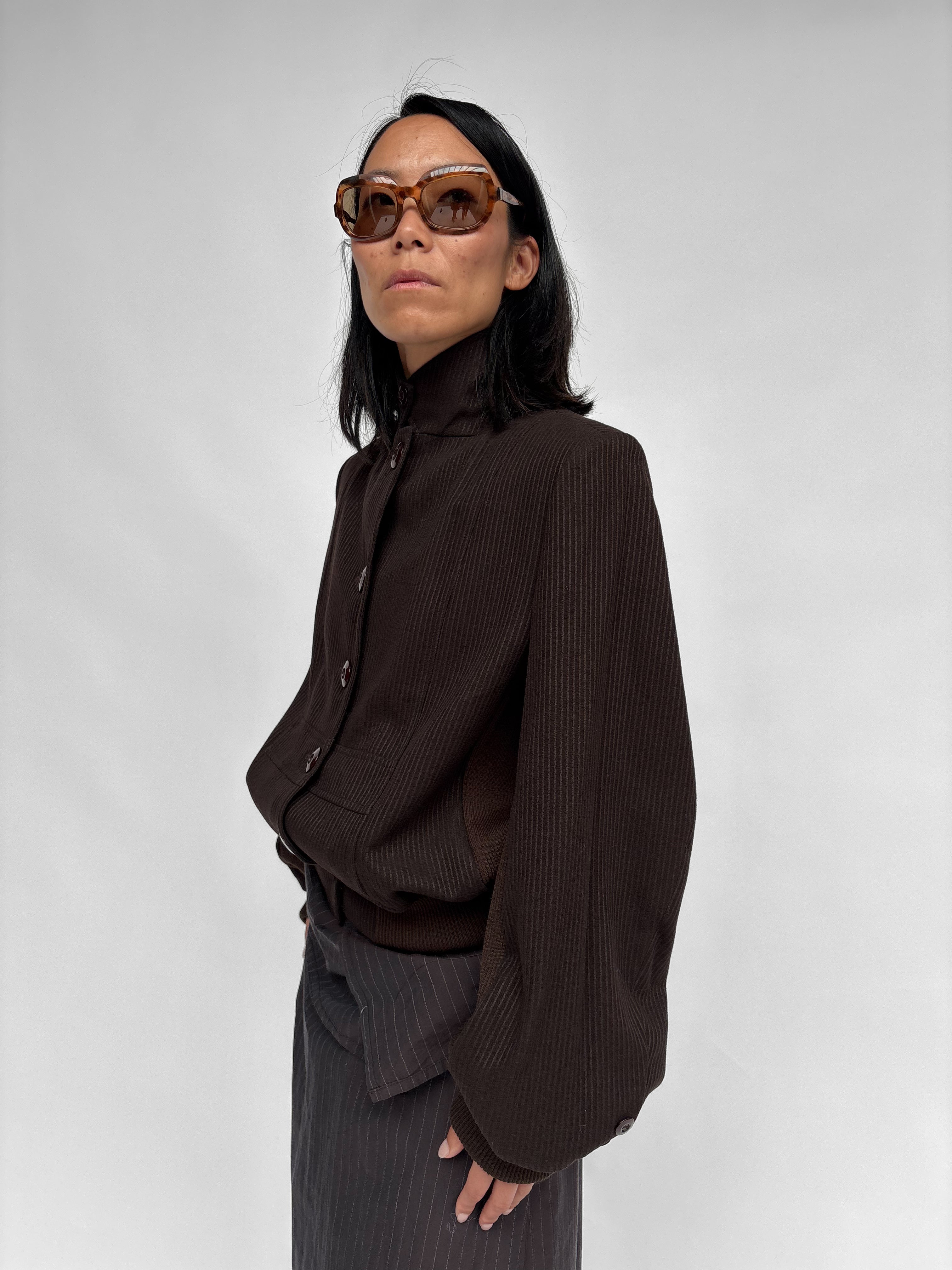 Piece No 36 — Chocolate Brown Bomber Jacket