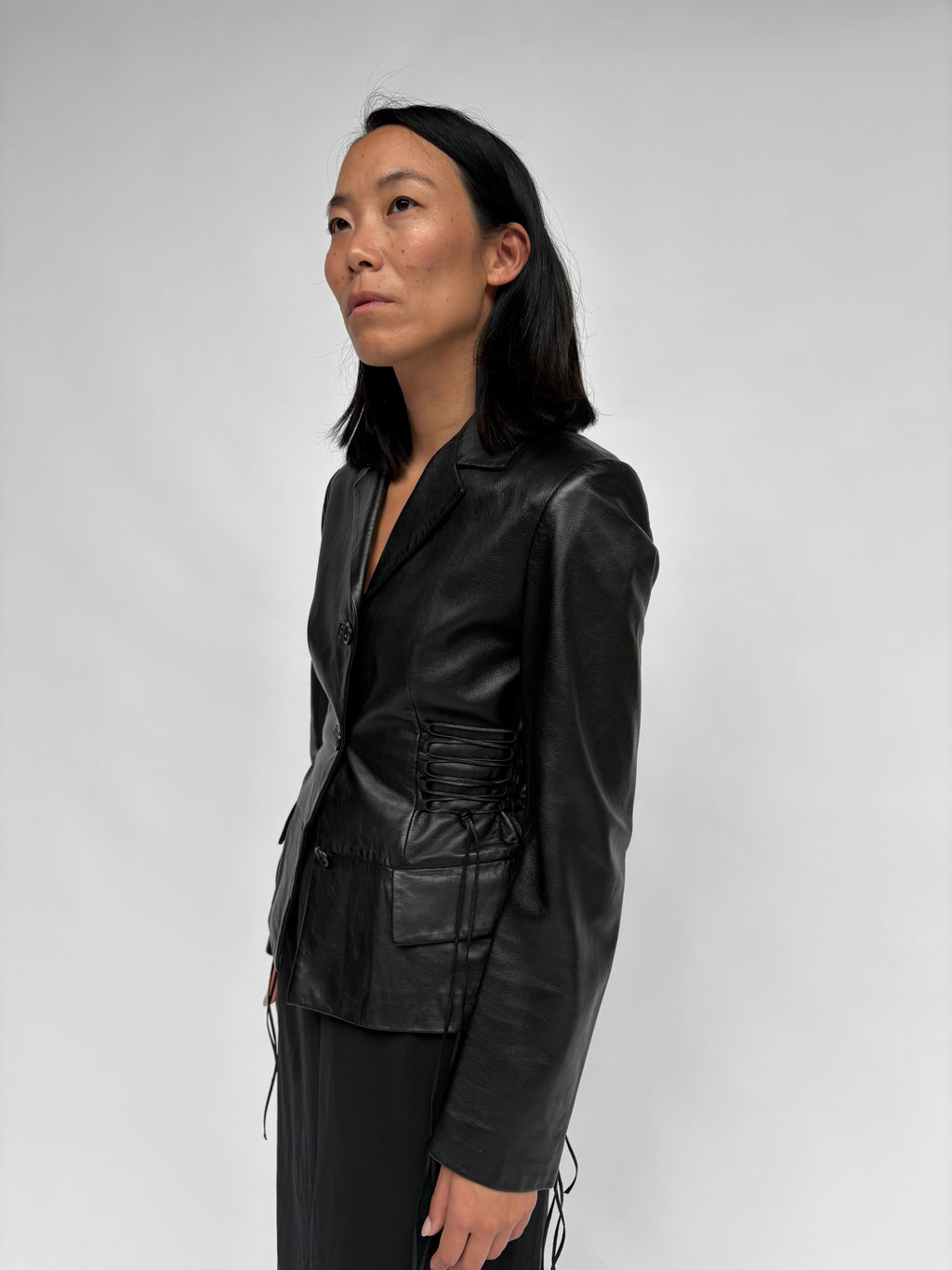 Piece No 51 — Cinching Waist Leather Jacket