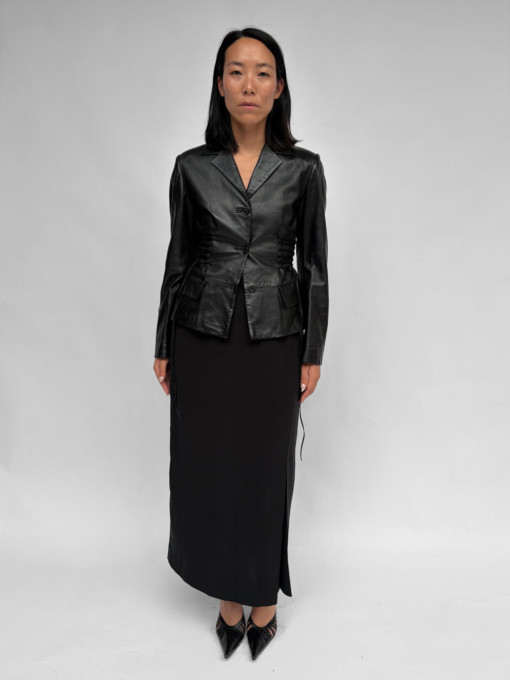 Piece No 51 — Cinching Waist Leather Jacket