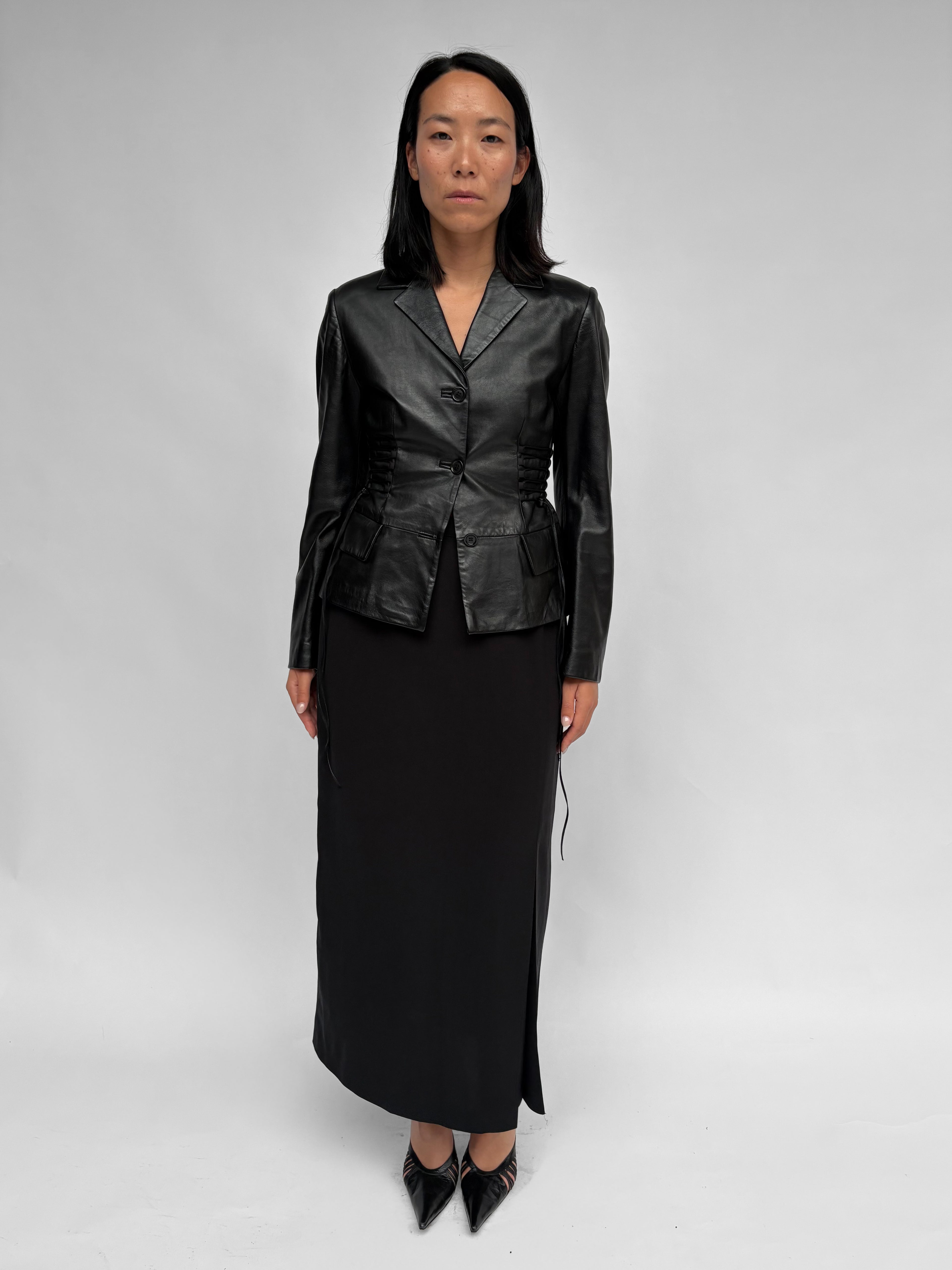 Piece No 51 — Cinching Waist Leather Jacket