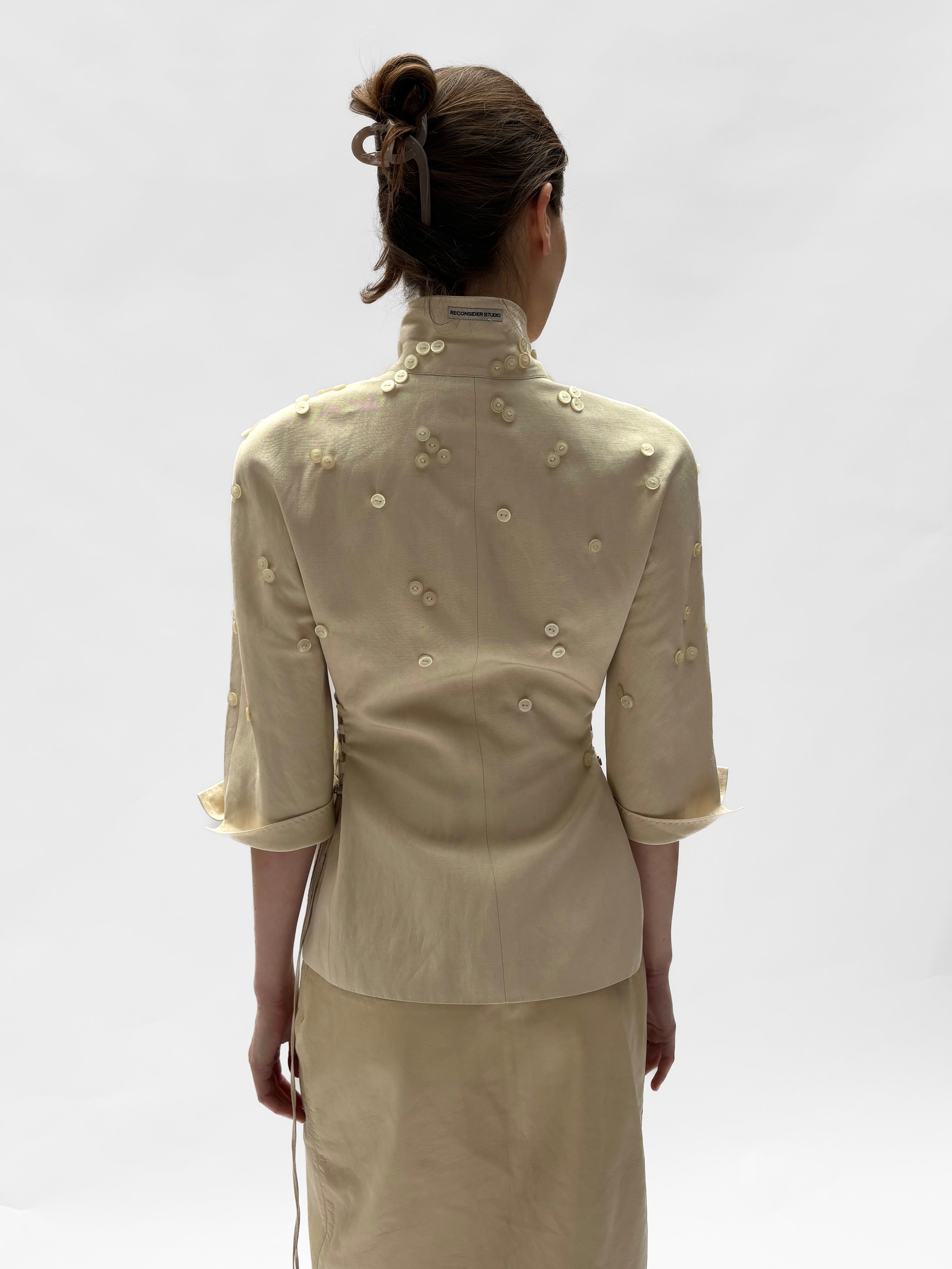 Piece No. 23 — The Silk Button Corset Top