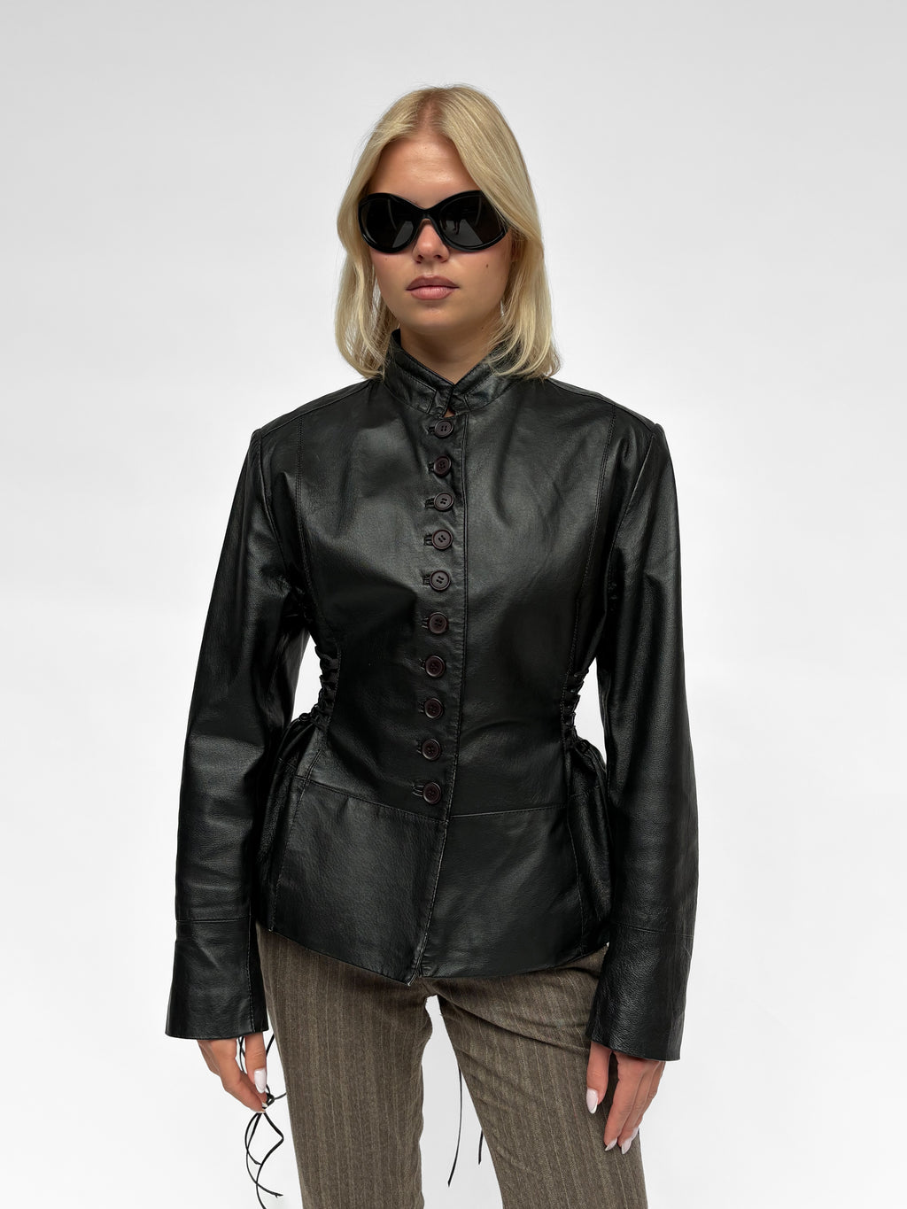 Piece No 10 — The Leather Lace Up Jacket