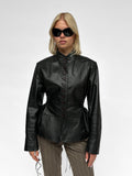 Piece No 10 — The Leather Lace Up Jacket