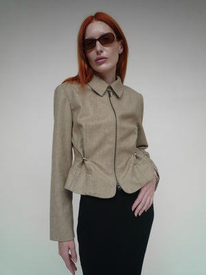 Piercing Jacket Beige