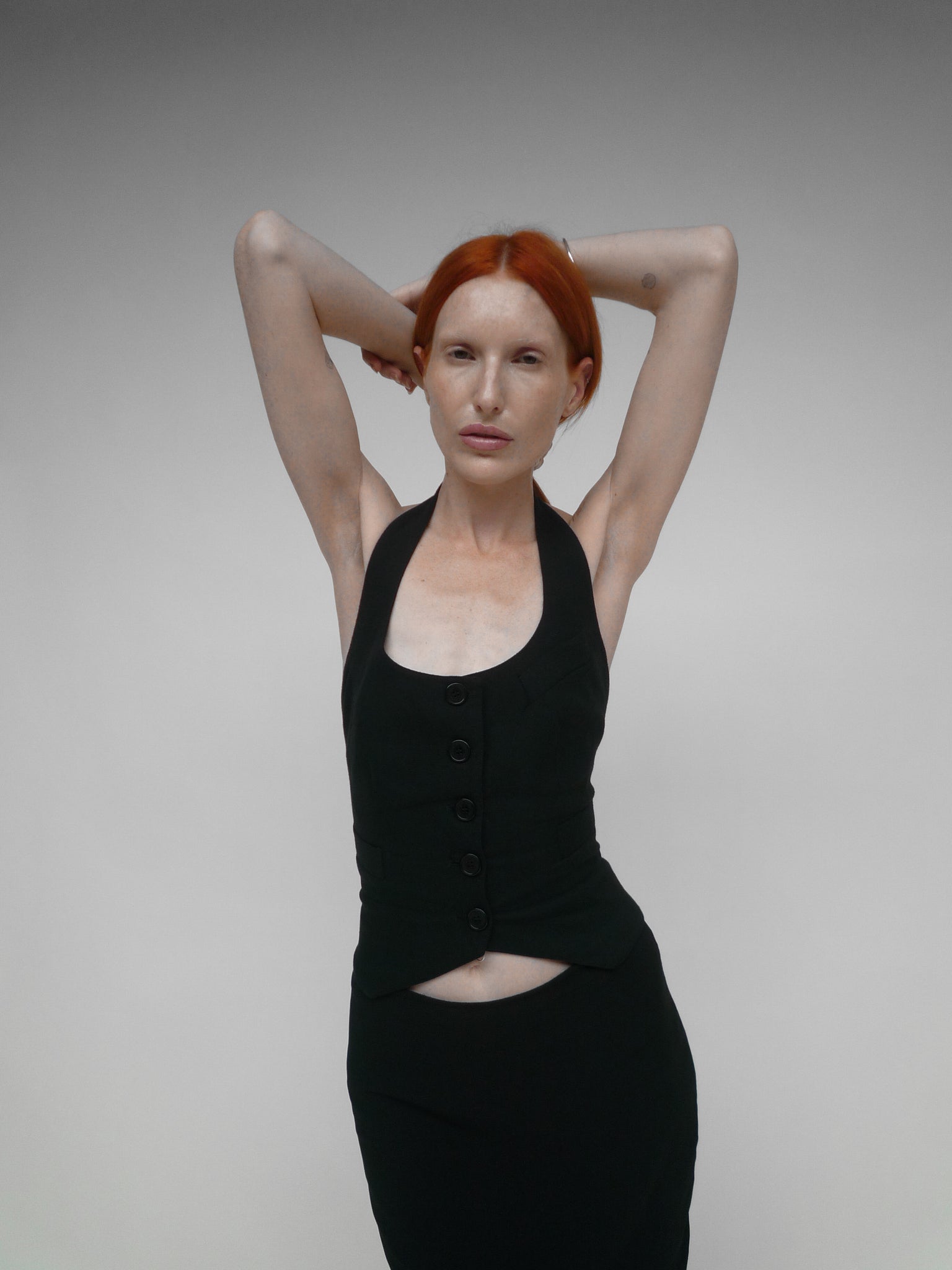 Open Back Top Black