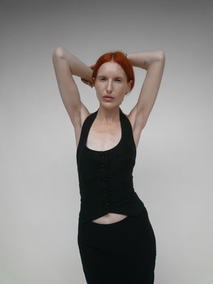 Open Back Top Black