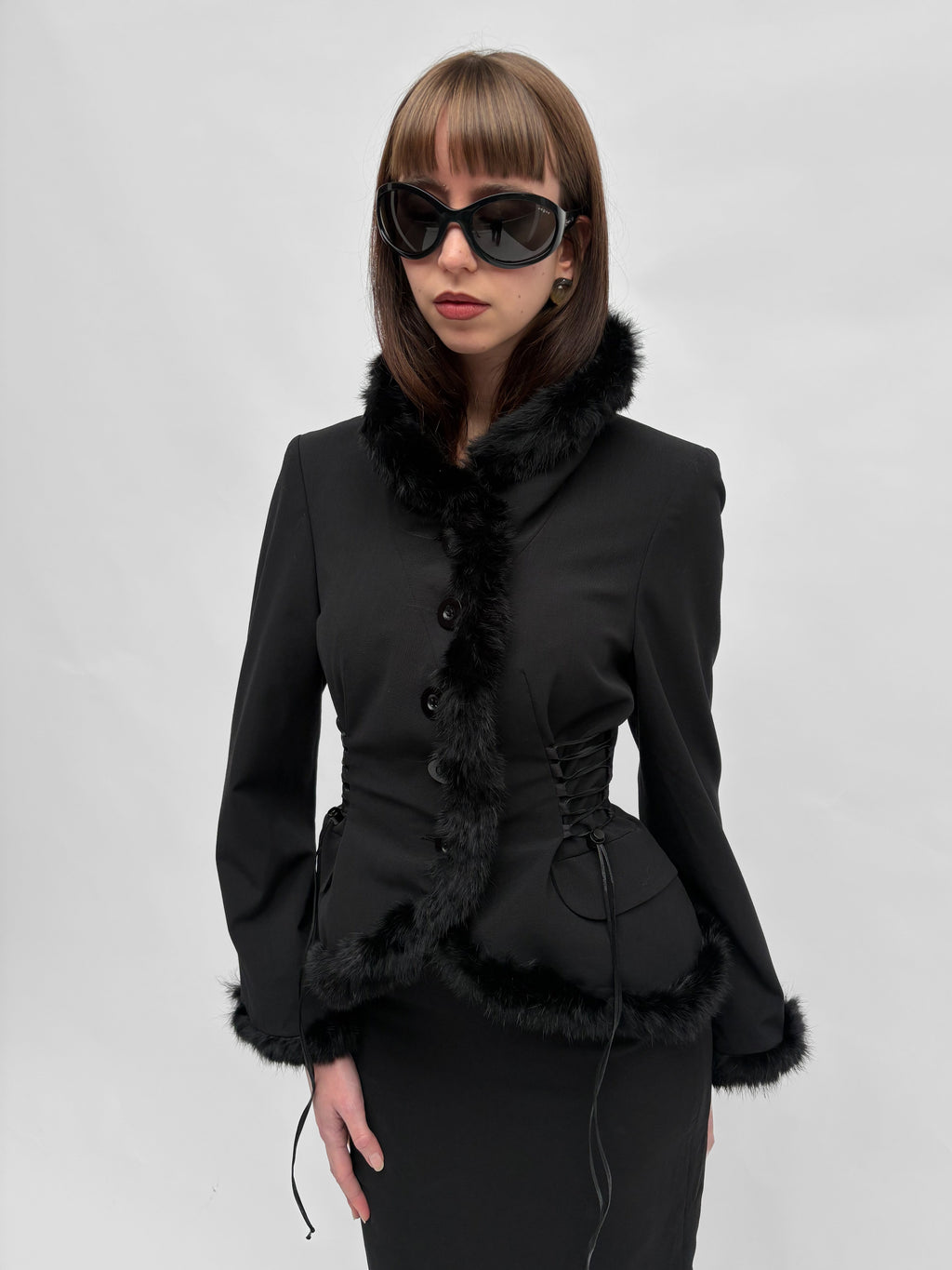 Piece No. 62 — The Lace Up Fur Blazer