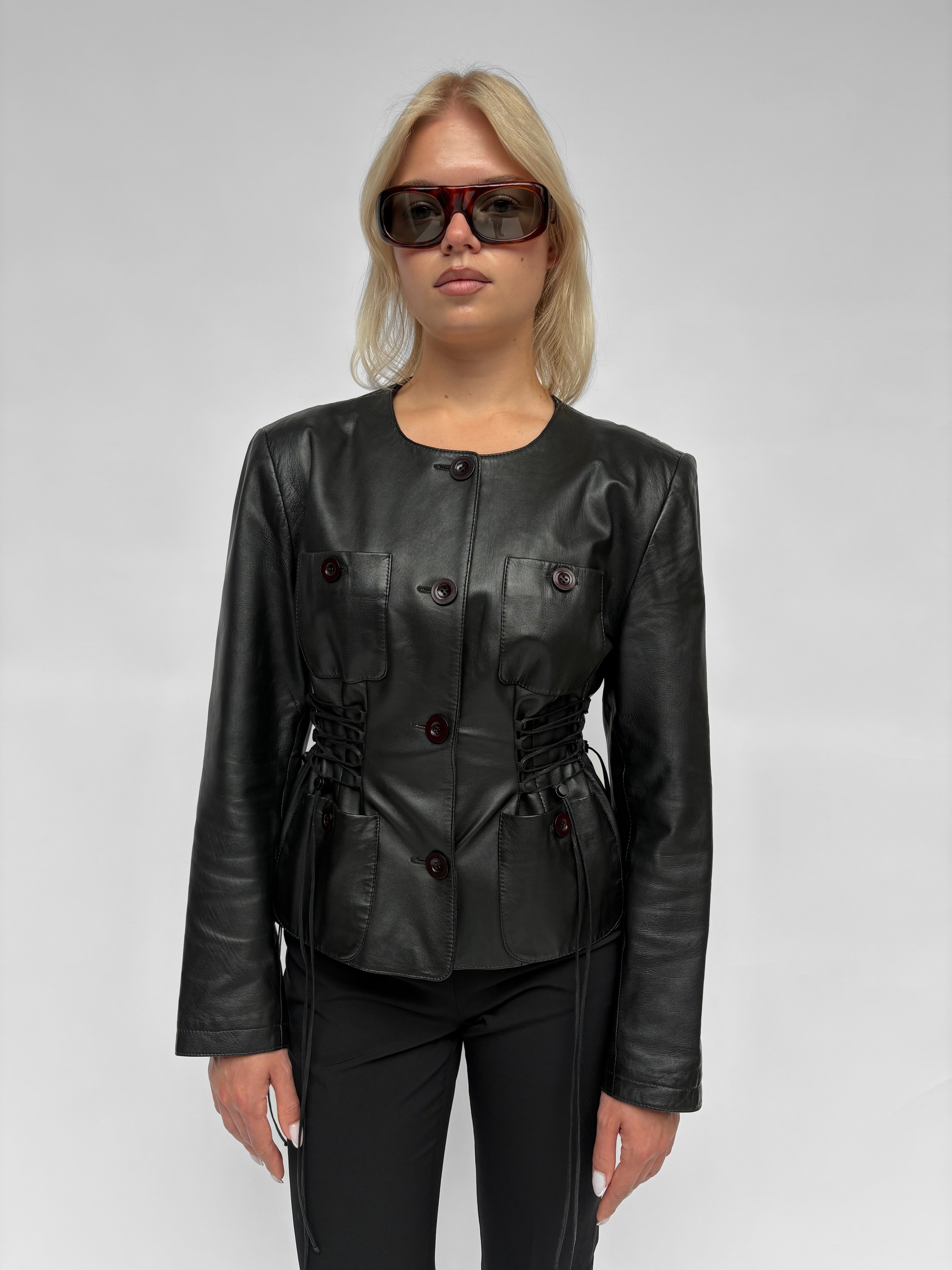 Piece No. 02 — The Leather Lace-Up Jacket