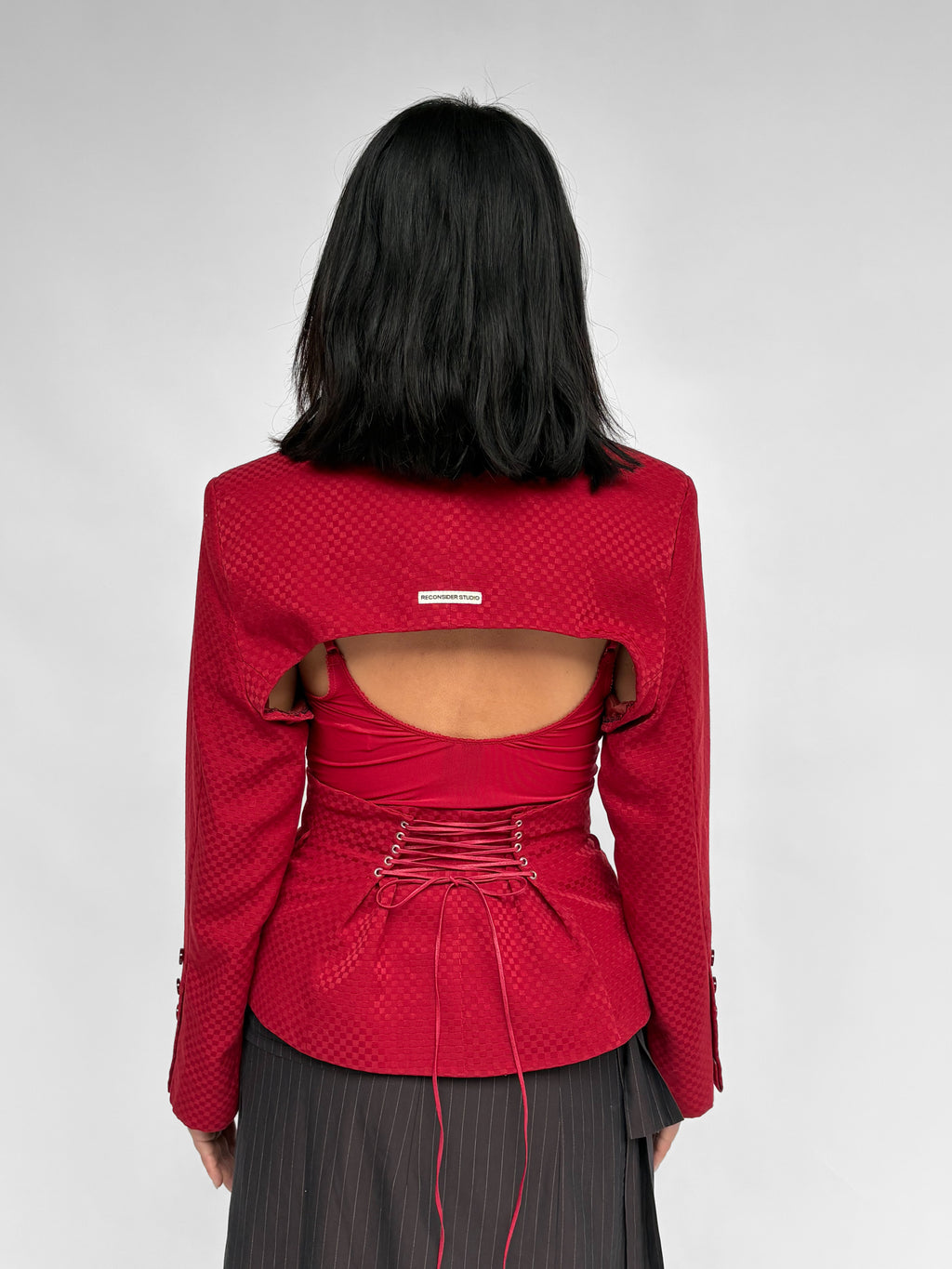 Piece No 33 — Red Satin Co-ord Set