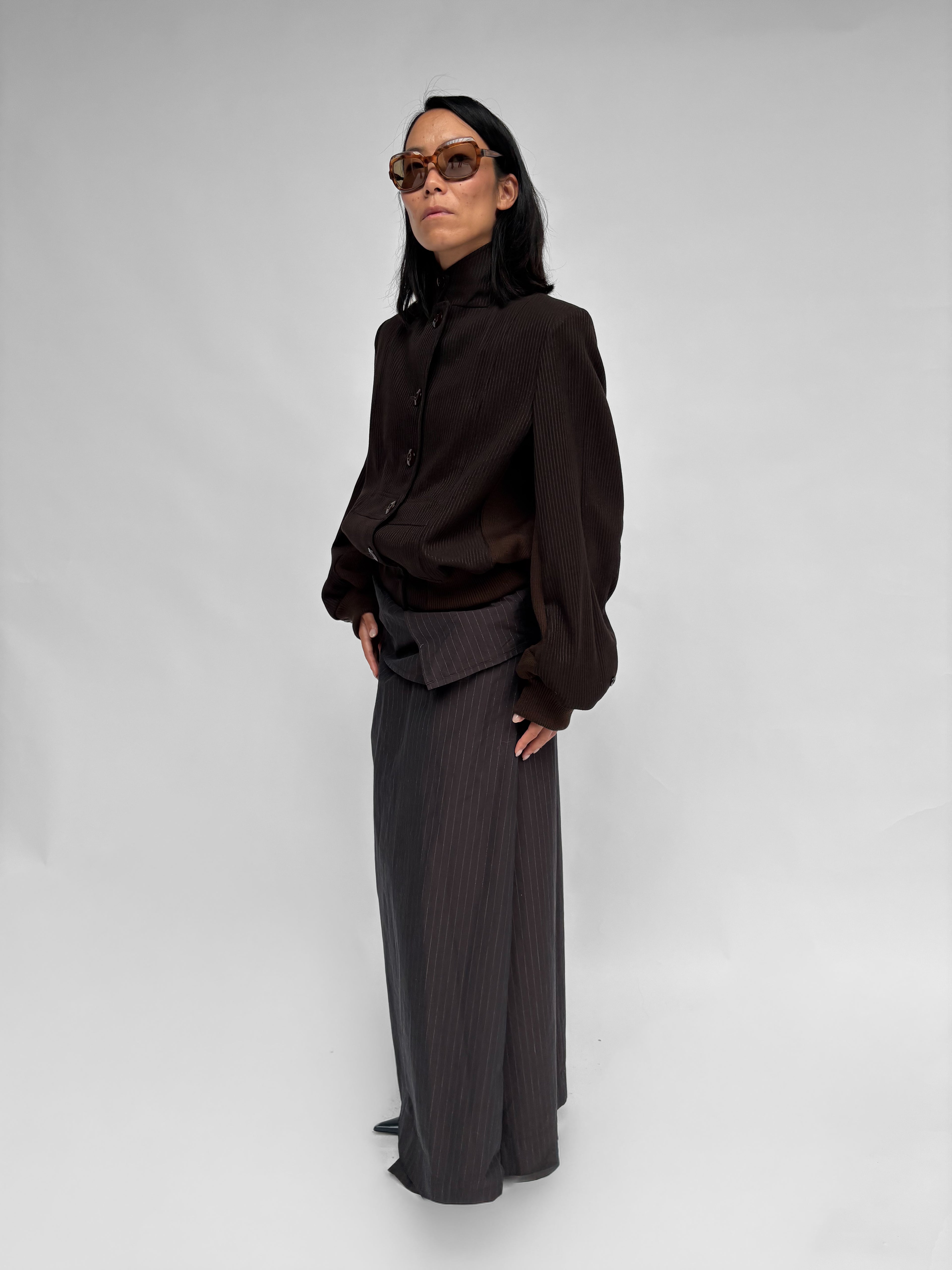 Piece No 36 — Chocolate Brown Bomber Jacket