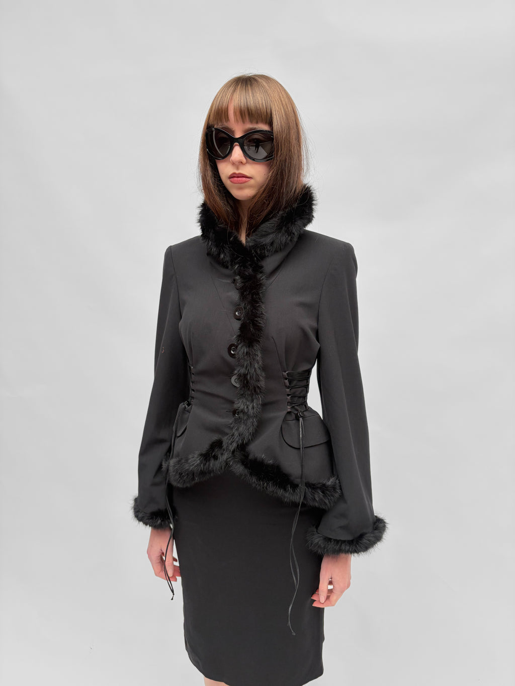 Piece No. 62 — The Lace Up Fur Blazer