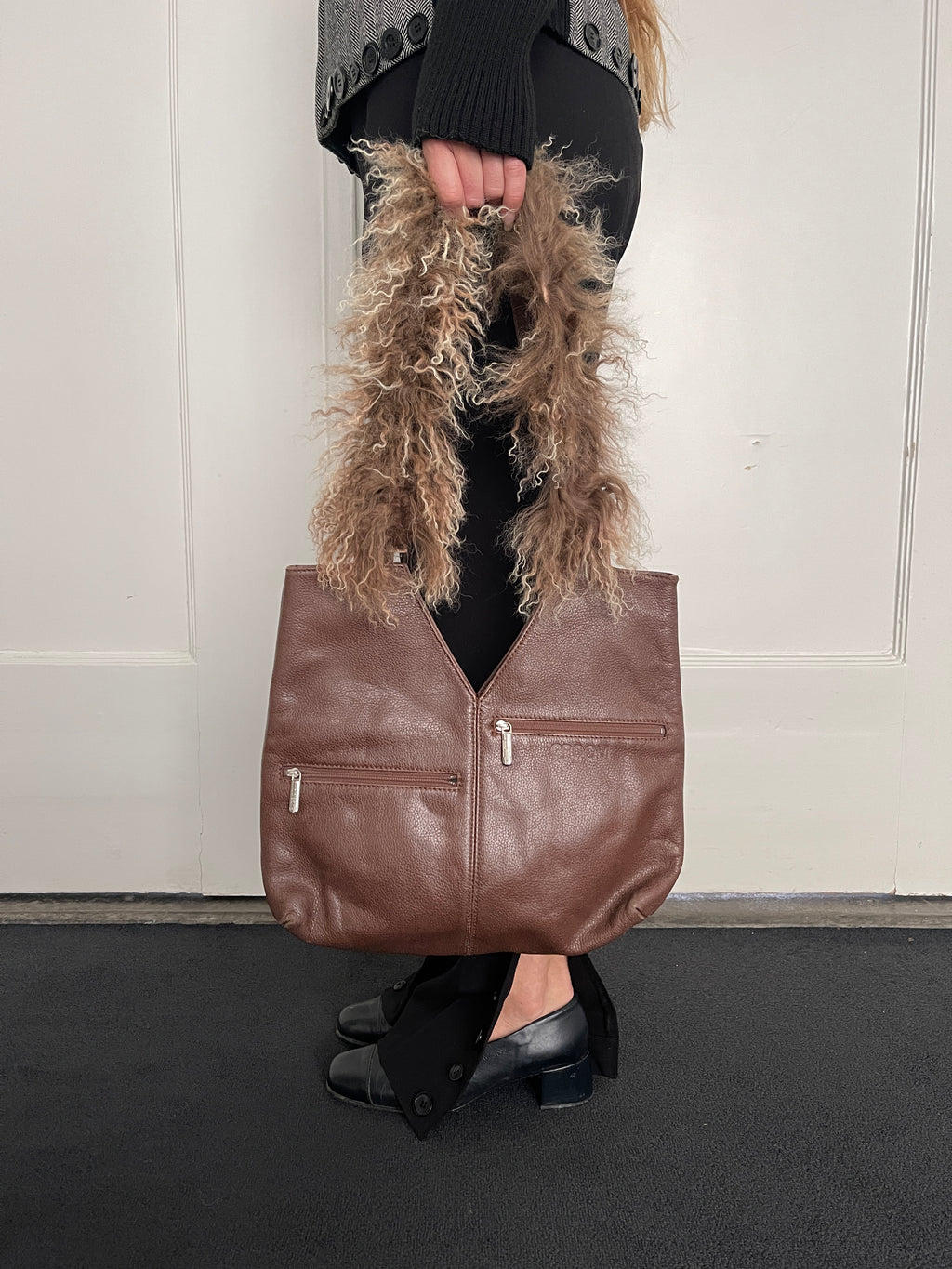 Fluffy Bag in Brown