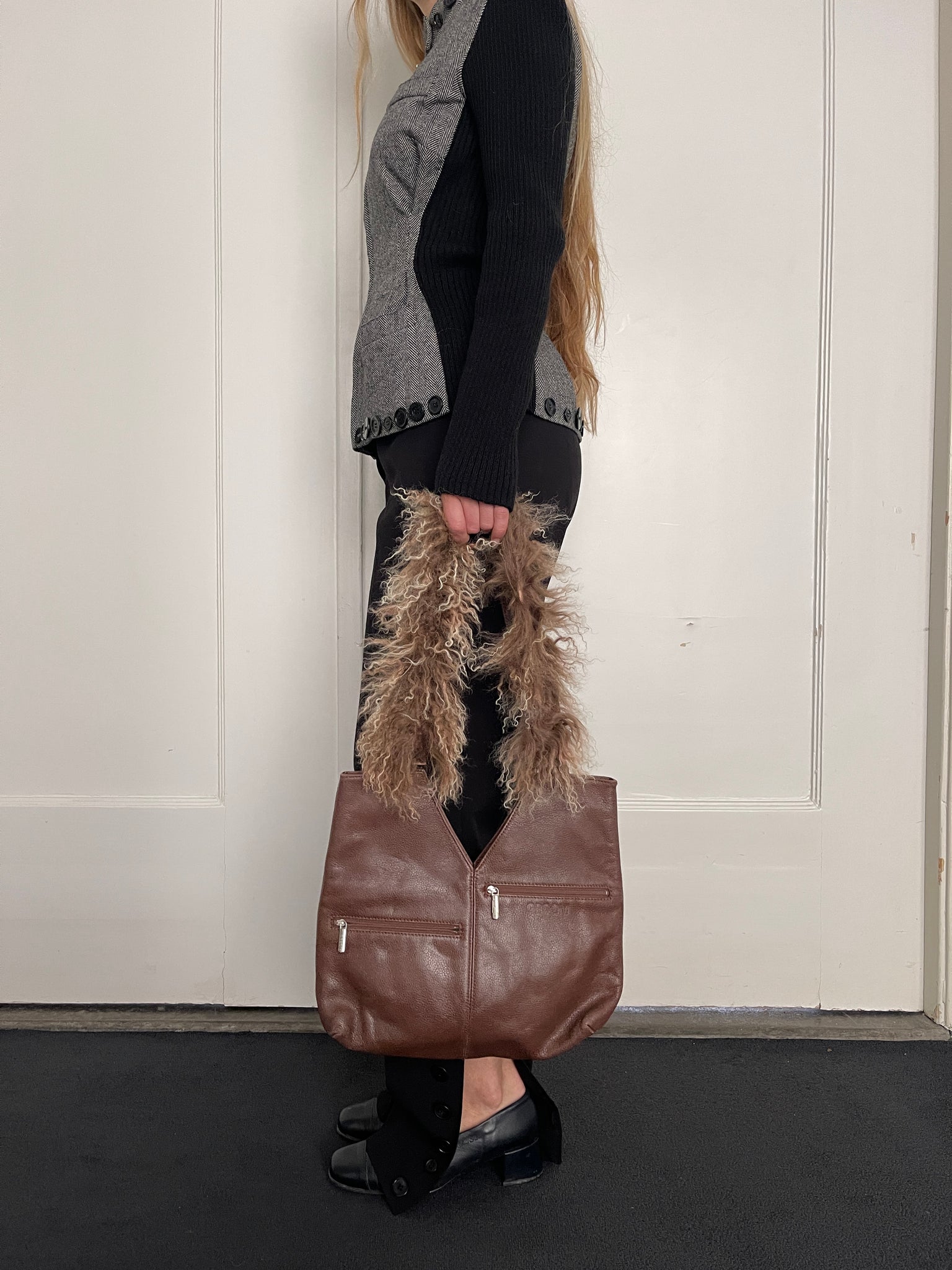 Fluffy Bag in Brown