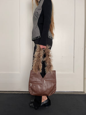 Fluffy Bag in Brown