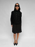 Piece No 37 — Black Pleated Blazer Dress