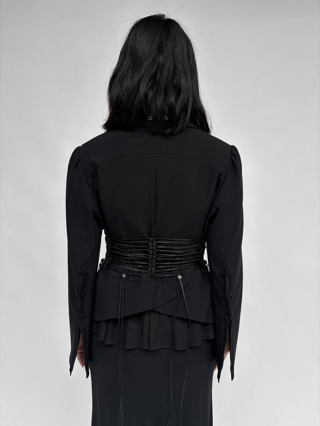 Piece No 47 — Black Cinched Waist Blazer