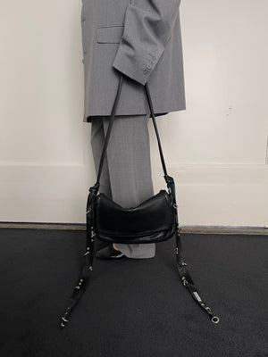 Crossbody Piercing Bag in Black
