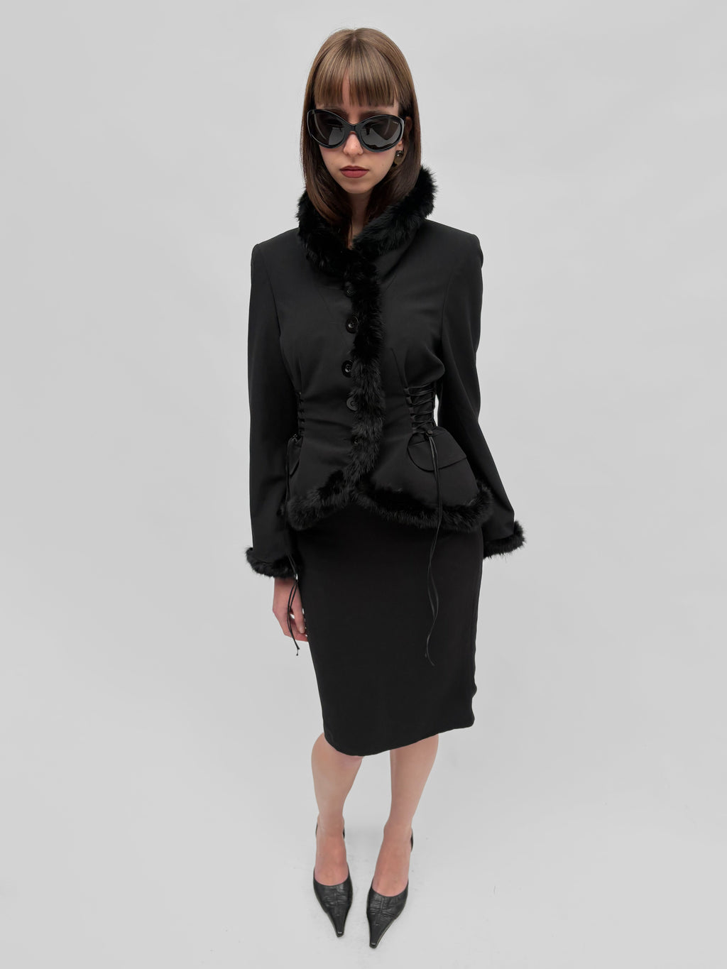 Piece No. 62 — The Lace Up Fur Blazer