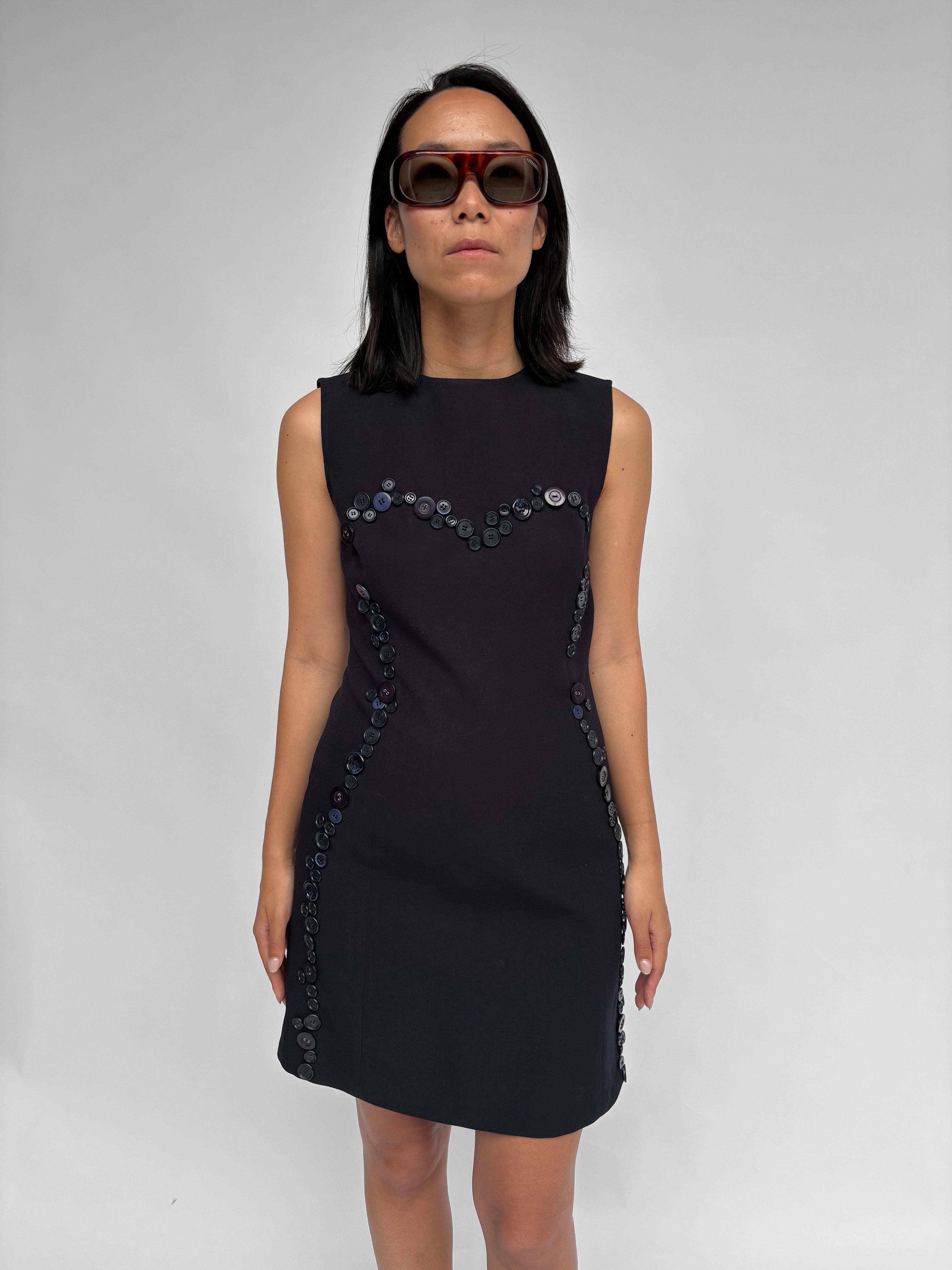 Piece No 49 — Dark Blue Armani Button Dress