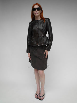 Leather Jacket Brown