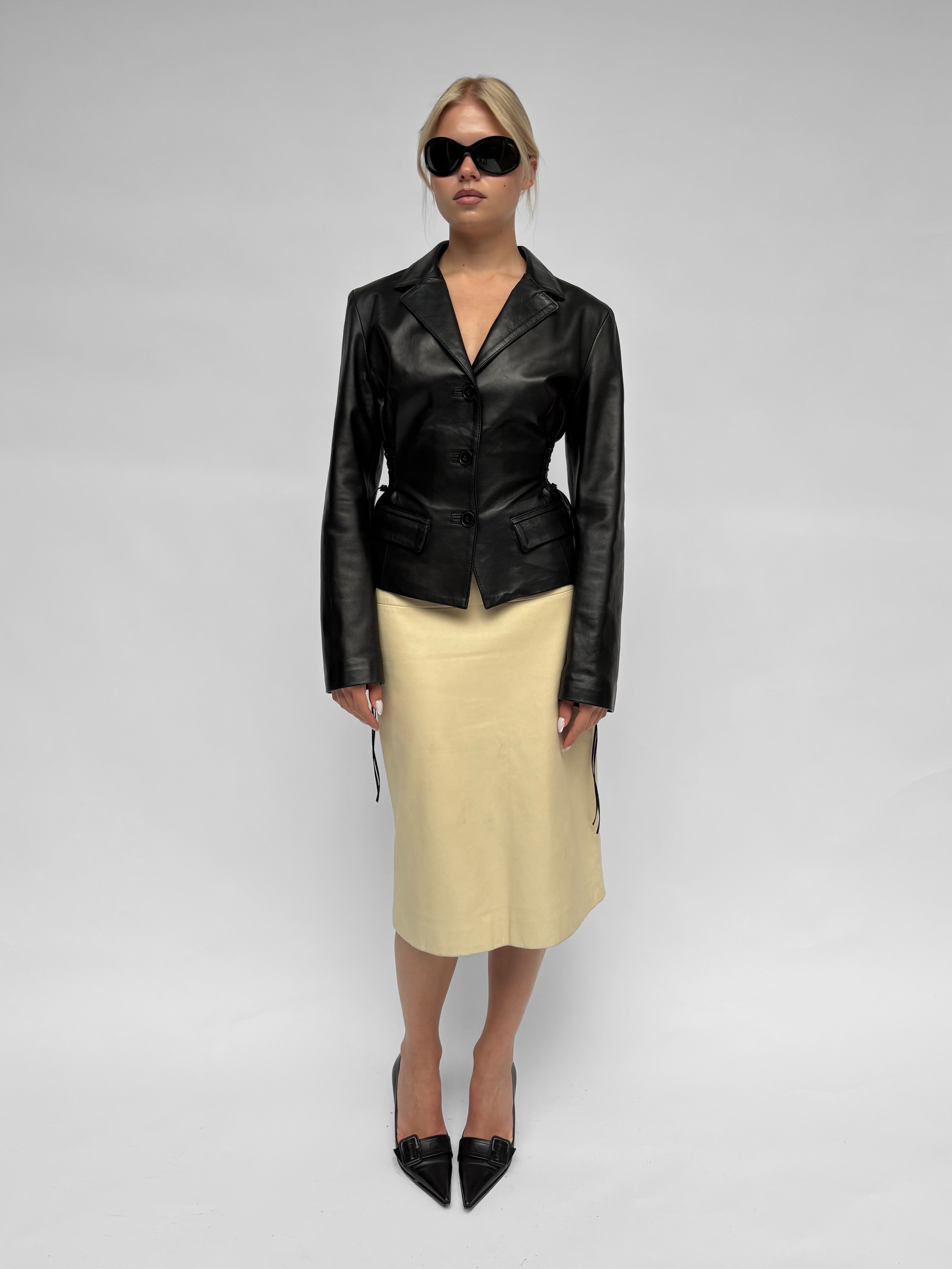 Piece No. 04 — Leather Lace Up Jacket