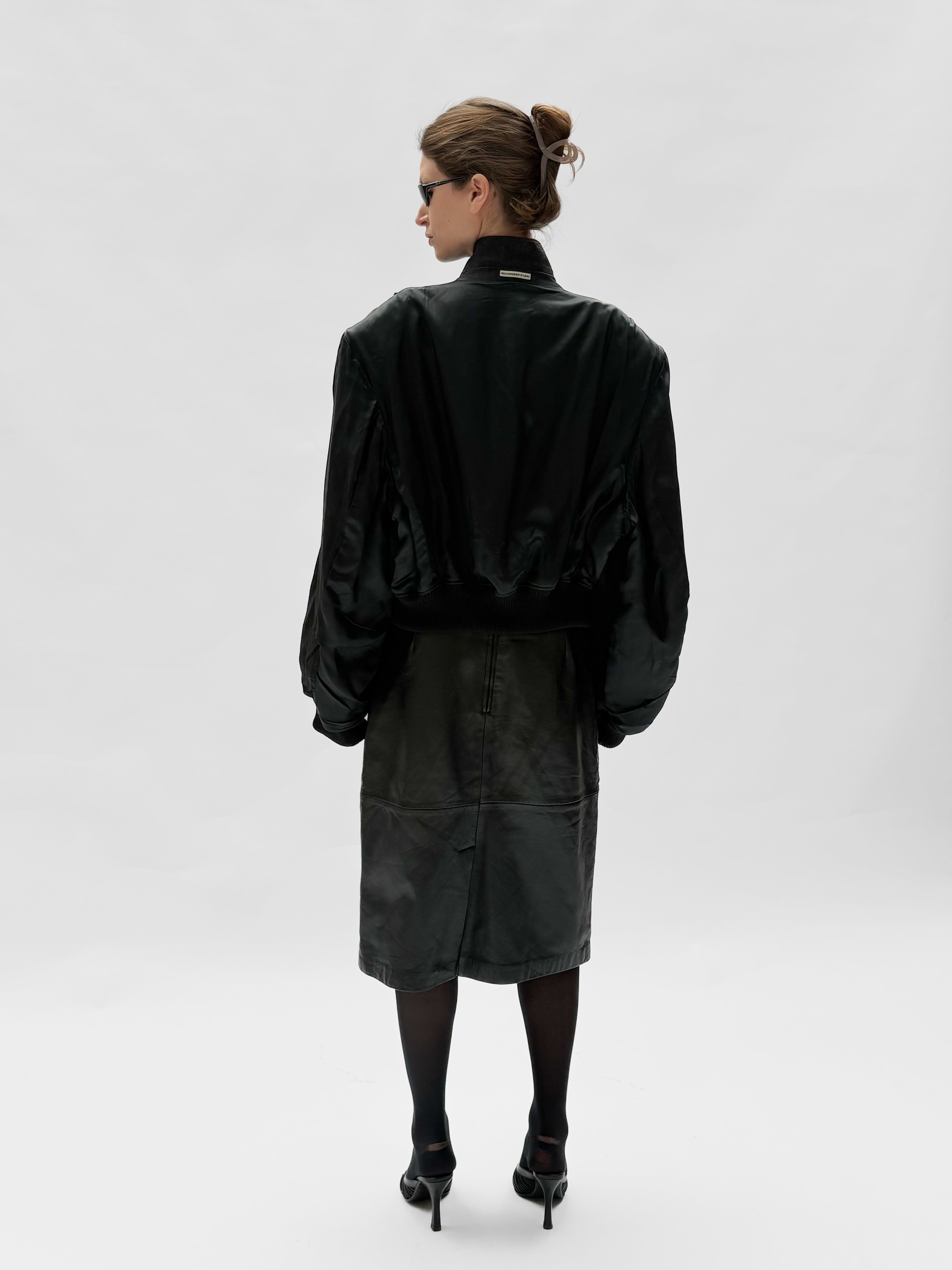 Piece No. 22  — The Charcoal Oversized Bomber