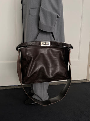 Crossbody Workbag in Brown