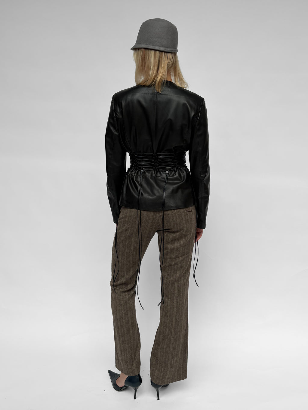 Piece No 05 — The Leather Lace Up Jacket