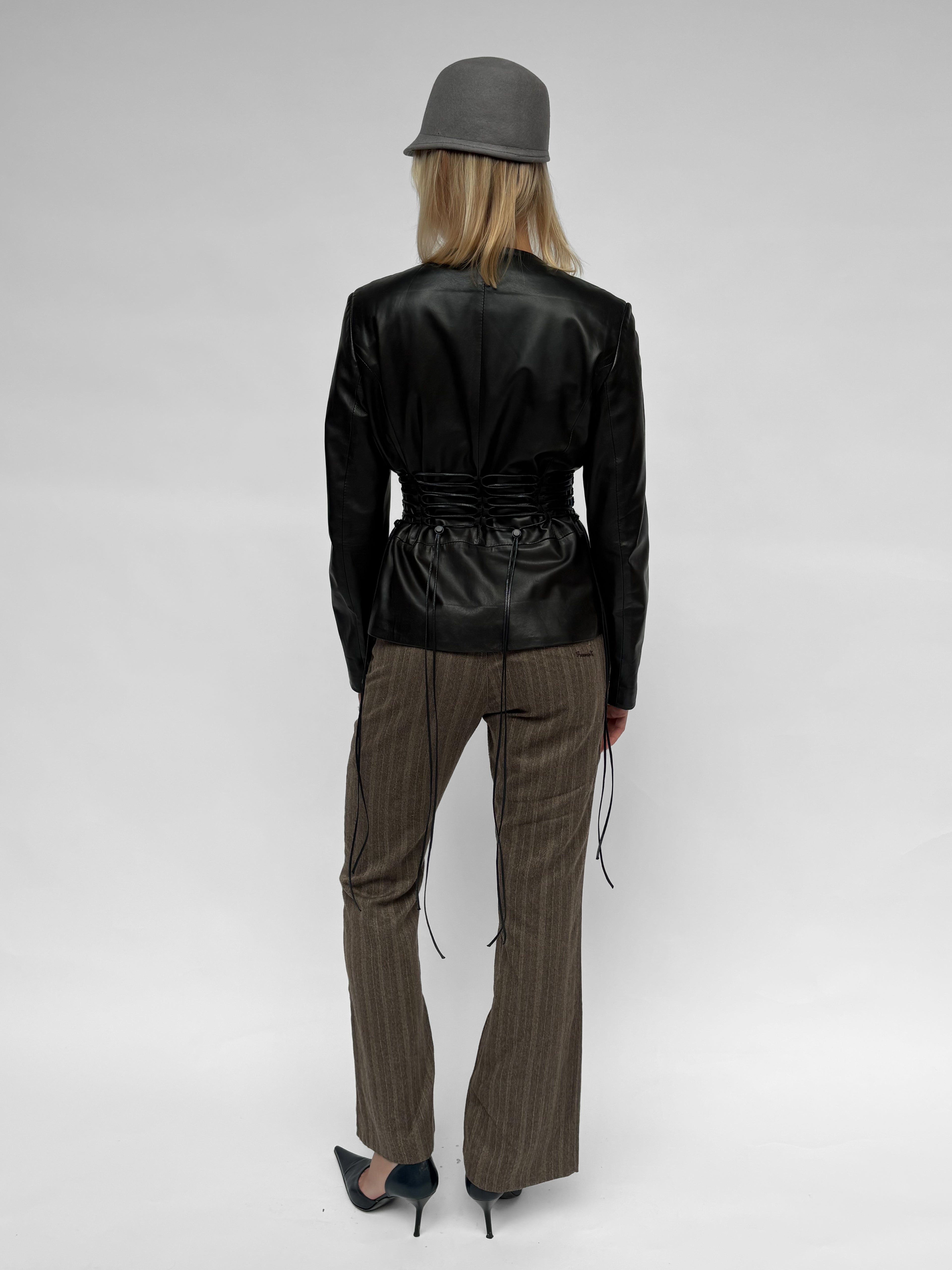 Piece No 05 — The Leather Lace Up Jacket