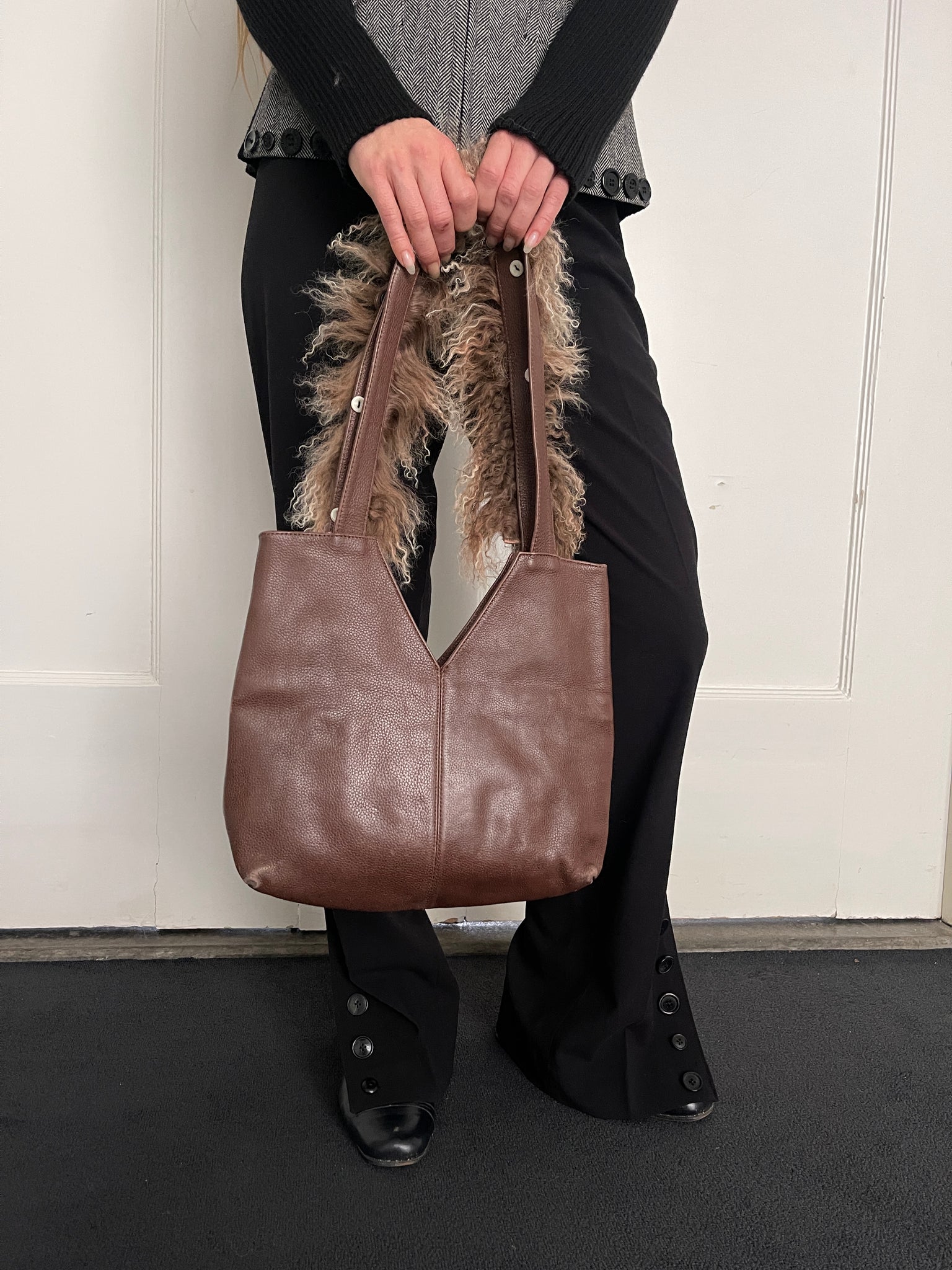 Fluffy Bag in Brown