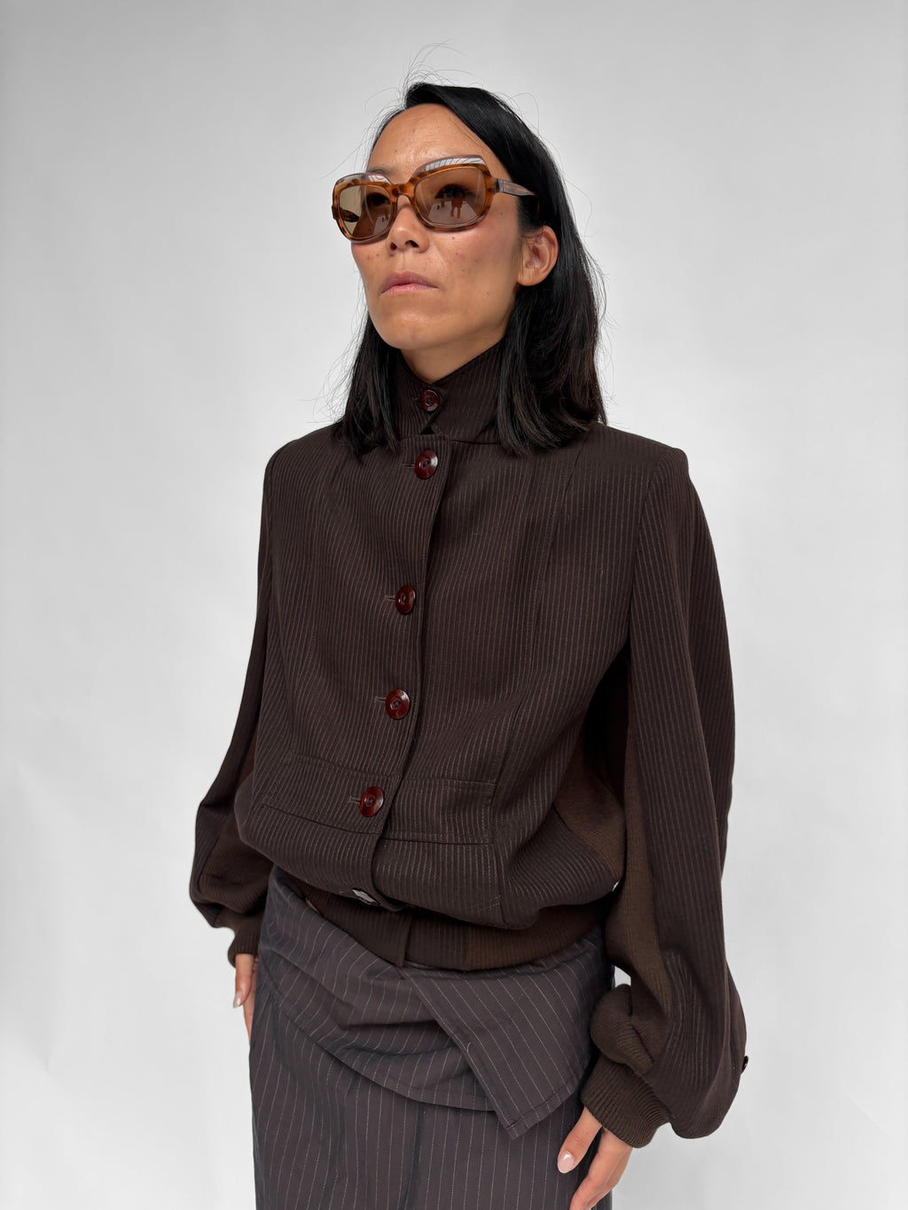 Piece No 36 — Chocolate Brown Bomber Jacket