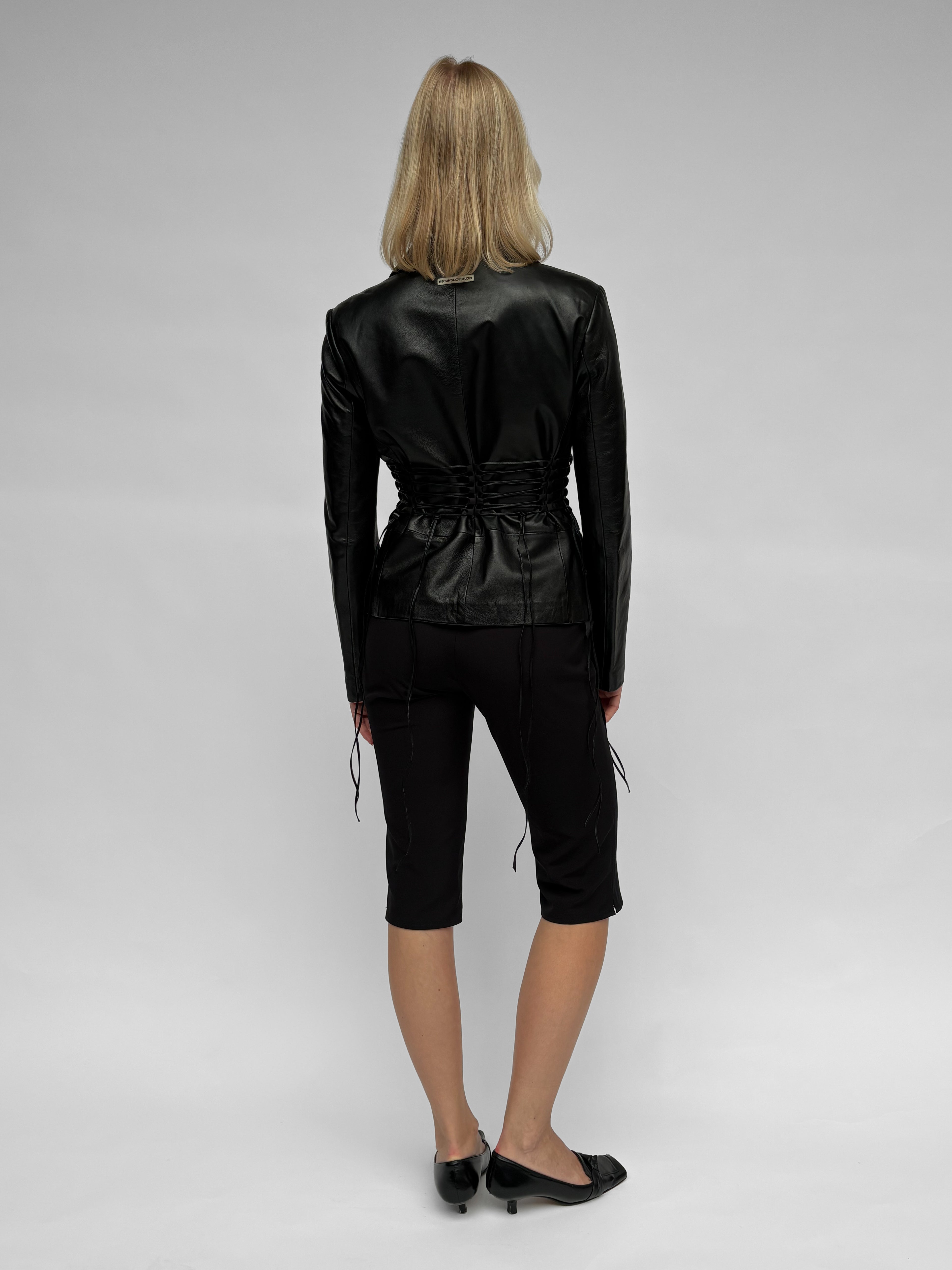 Piece No 09 — The Leather Lace Up Jacket