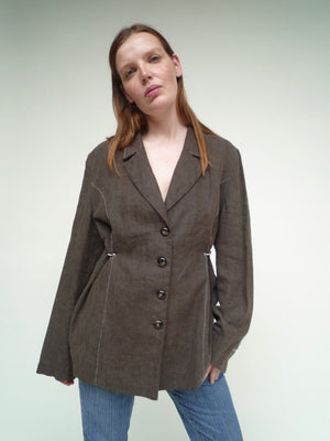 Linen Blazer Dress