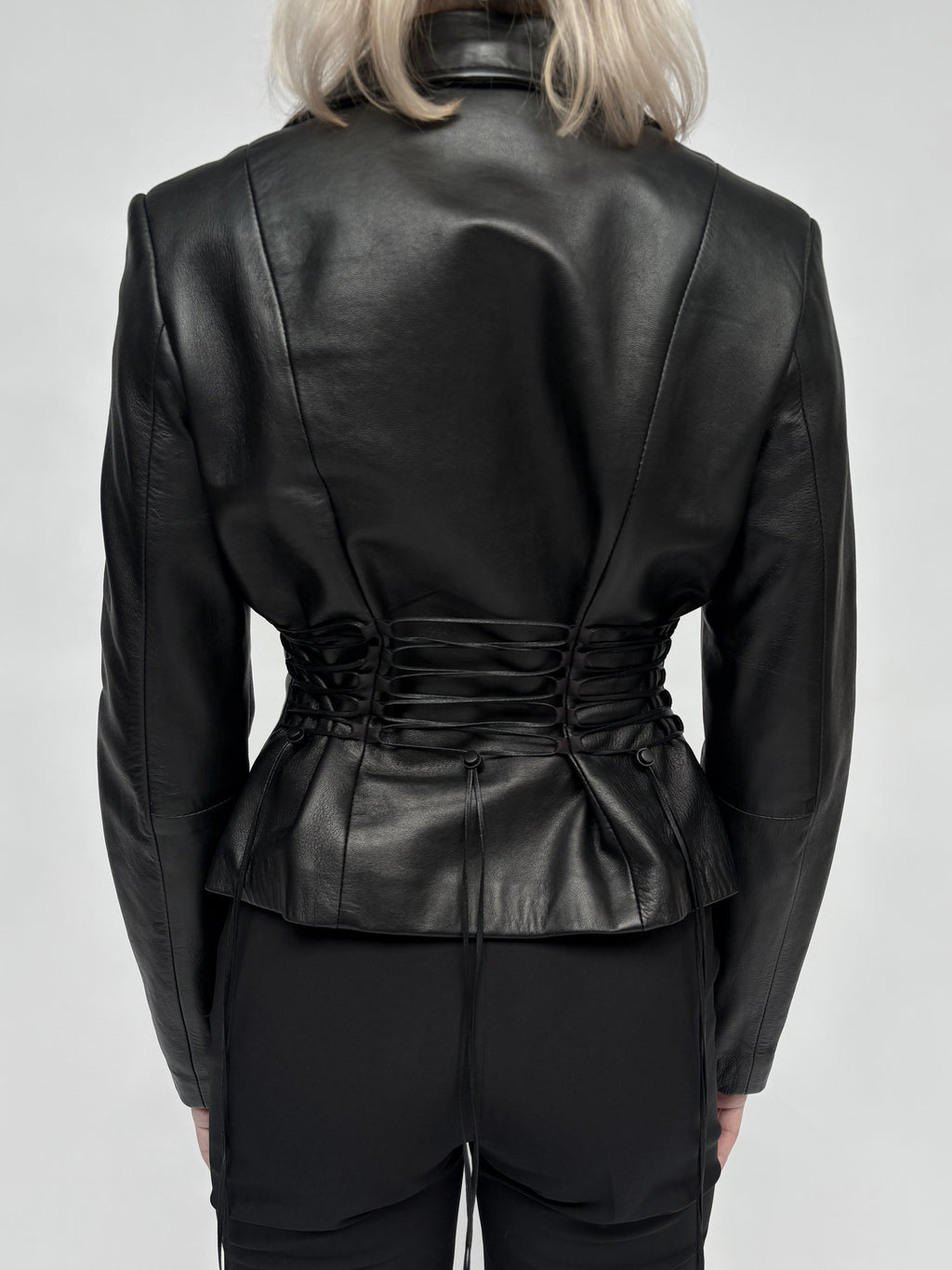 Piece No 08 — The Leather Lace Up Jacket