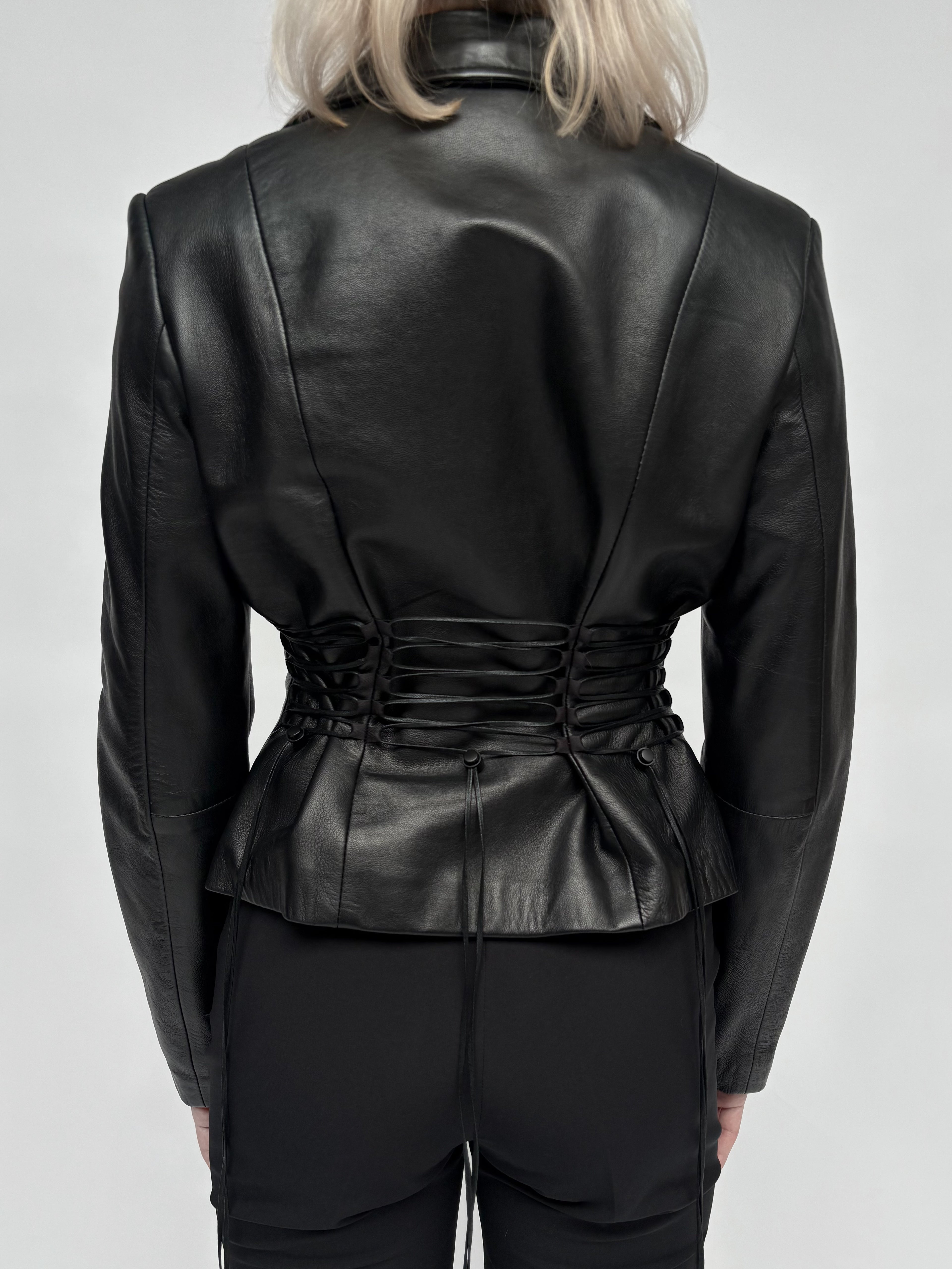 Piece No 08 — The Leather Lace Up Jacket