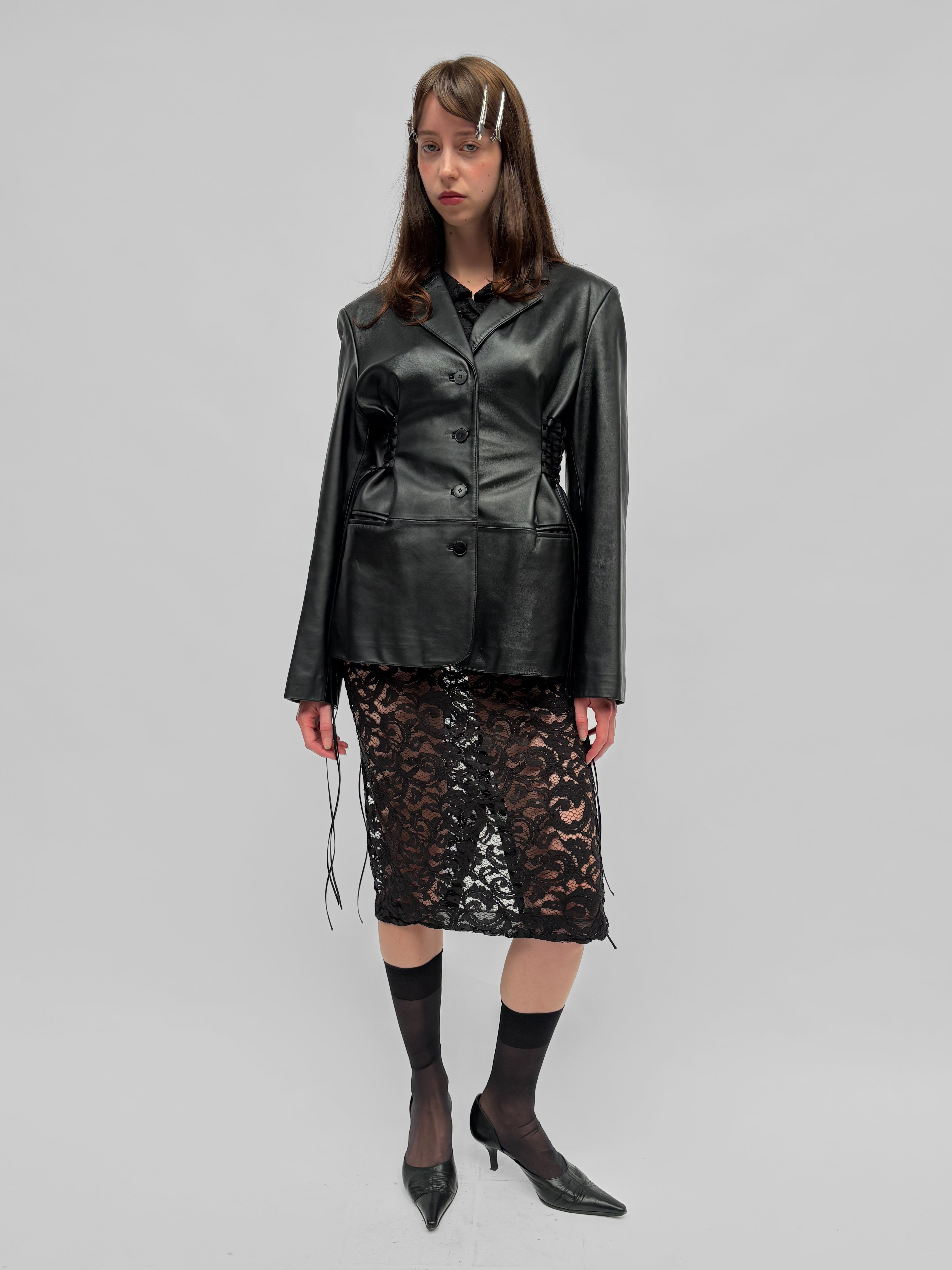 Piece No. 05 — The Leather Lace Up Jacket