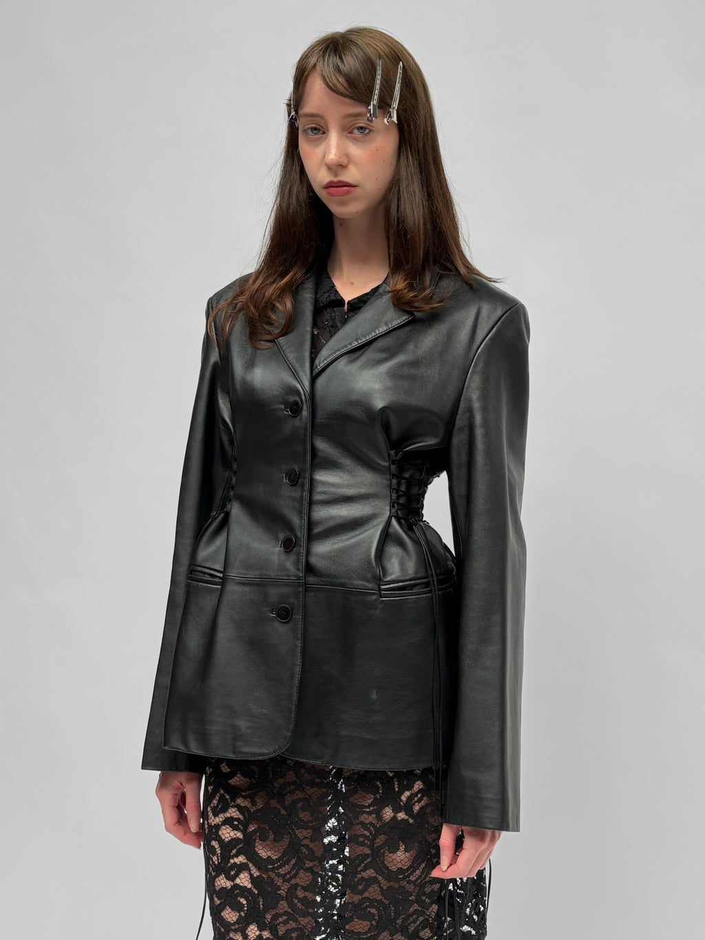 Piece No. 05 — The Leather Lace Up Jacket