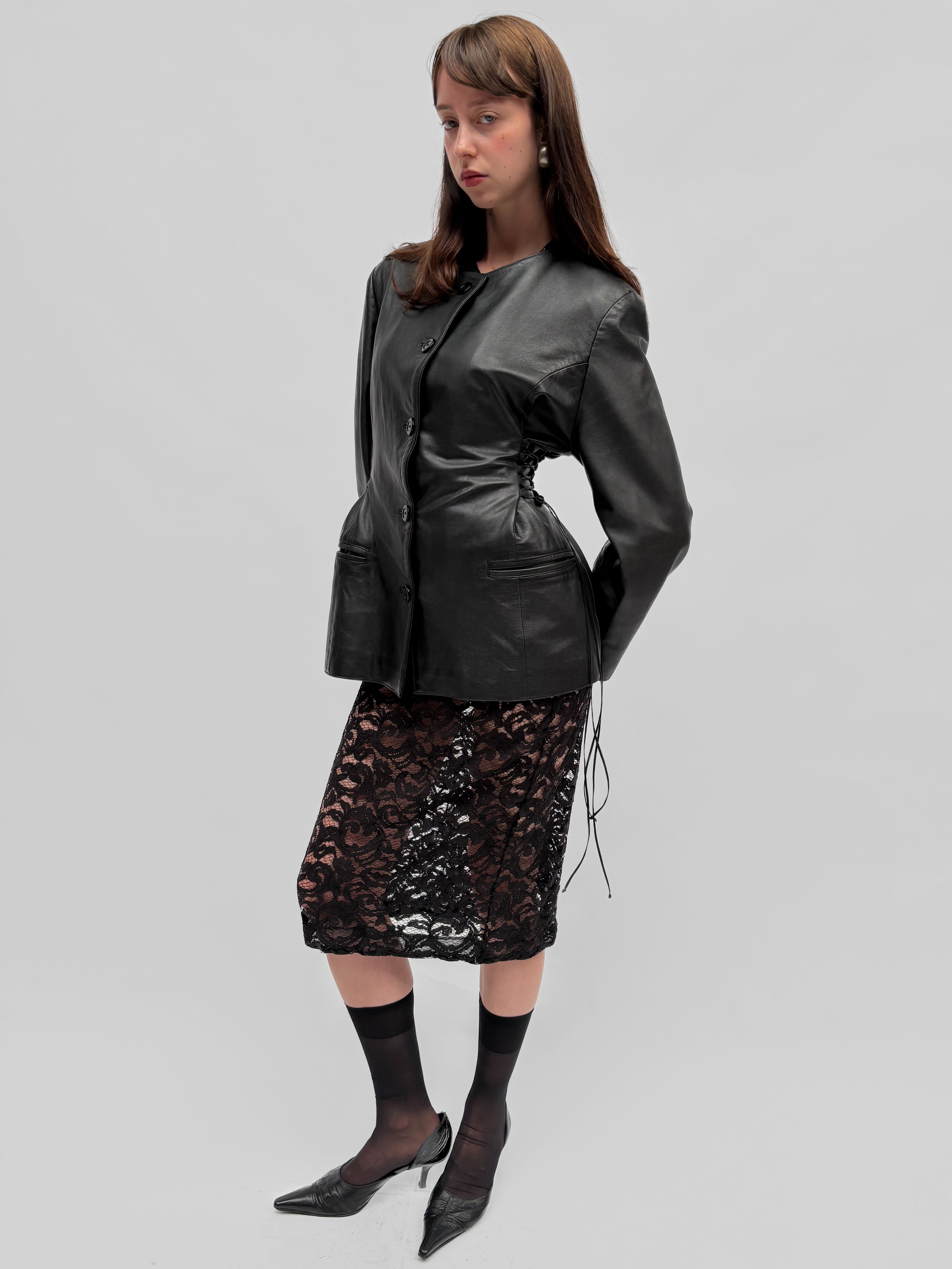 Piece No. 12  — The Leather Lace Up Jacket