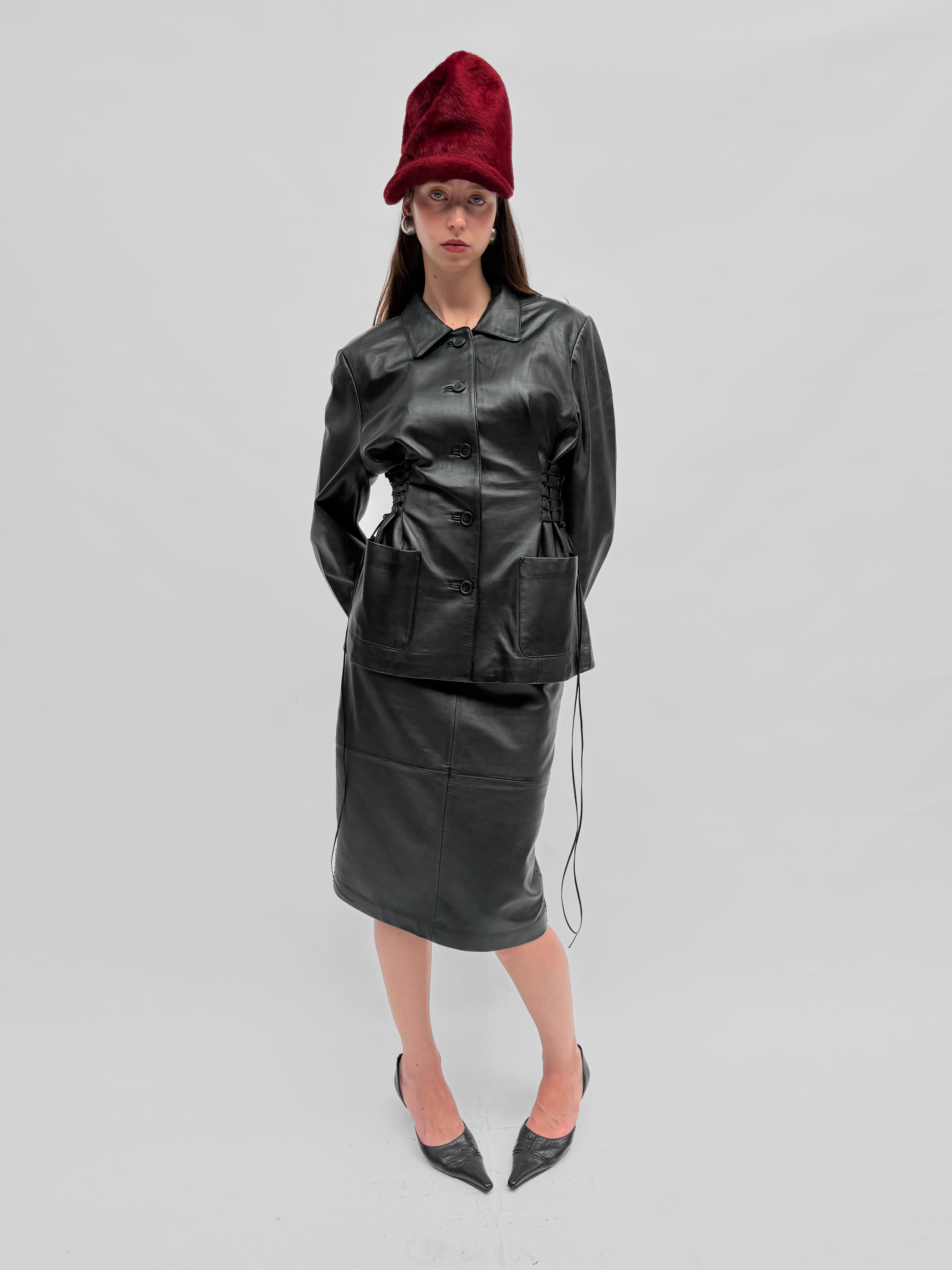 Piece No. 08  — The Leather Lace Up Jacket