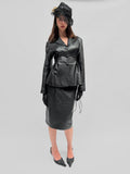 Piece No. 01  — The Leather Lace Up Jacket