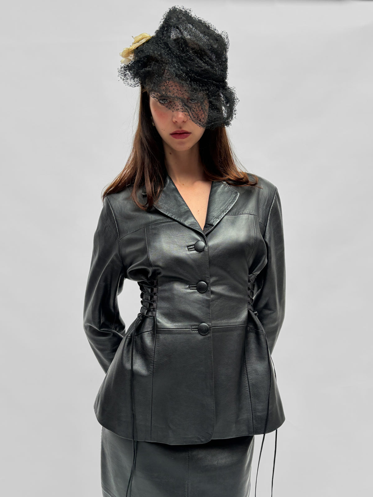 Piece No. 01  — The Leather Lace Up Jacket