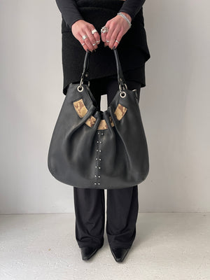 Leather Snakeprint Bag