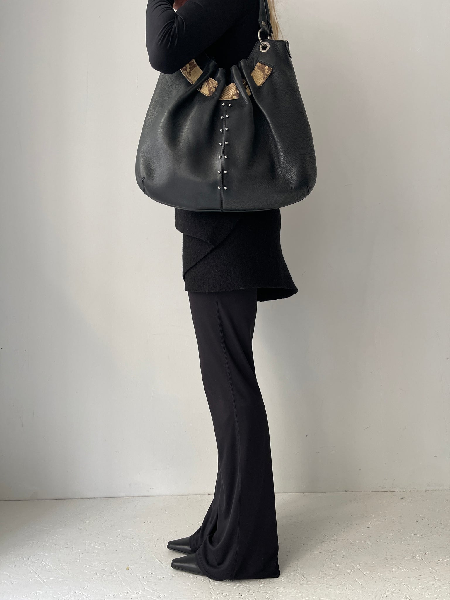 Leather Snakeprint Bag