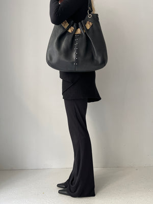 Leather Snakeprint Bag
