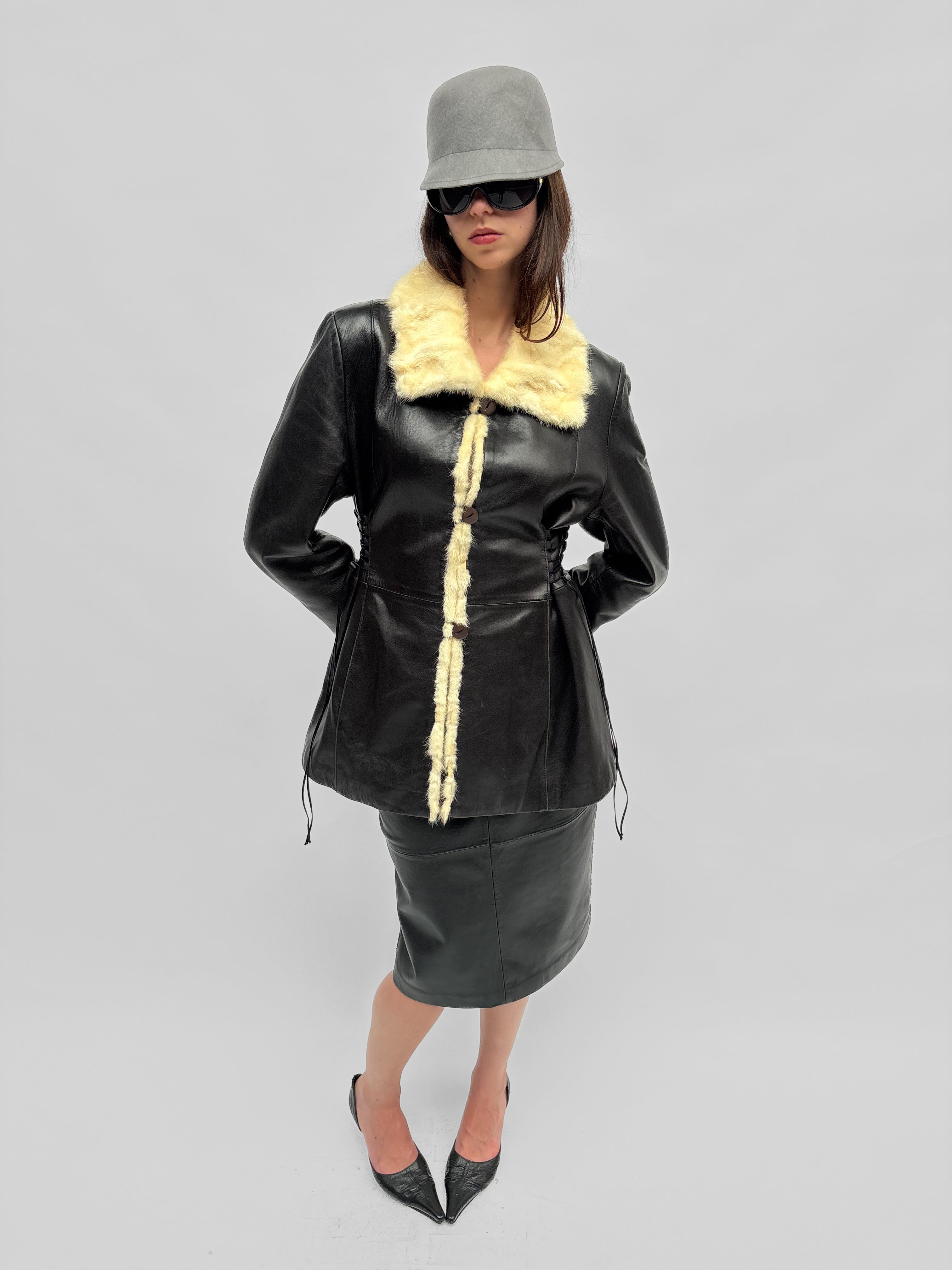 Piece No. 10  — The Leather Lace Up Jacket