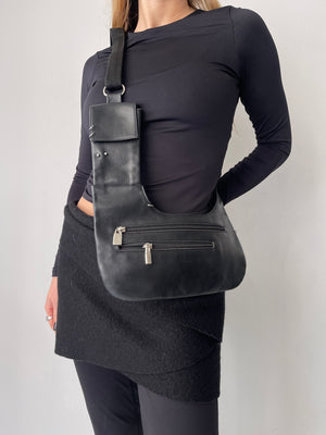 Leather Crossbody Piercing Bag