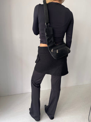 Leather Crossbody Piercing Bag