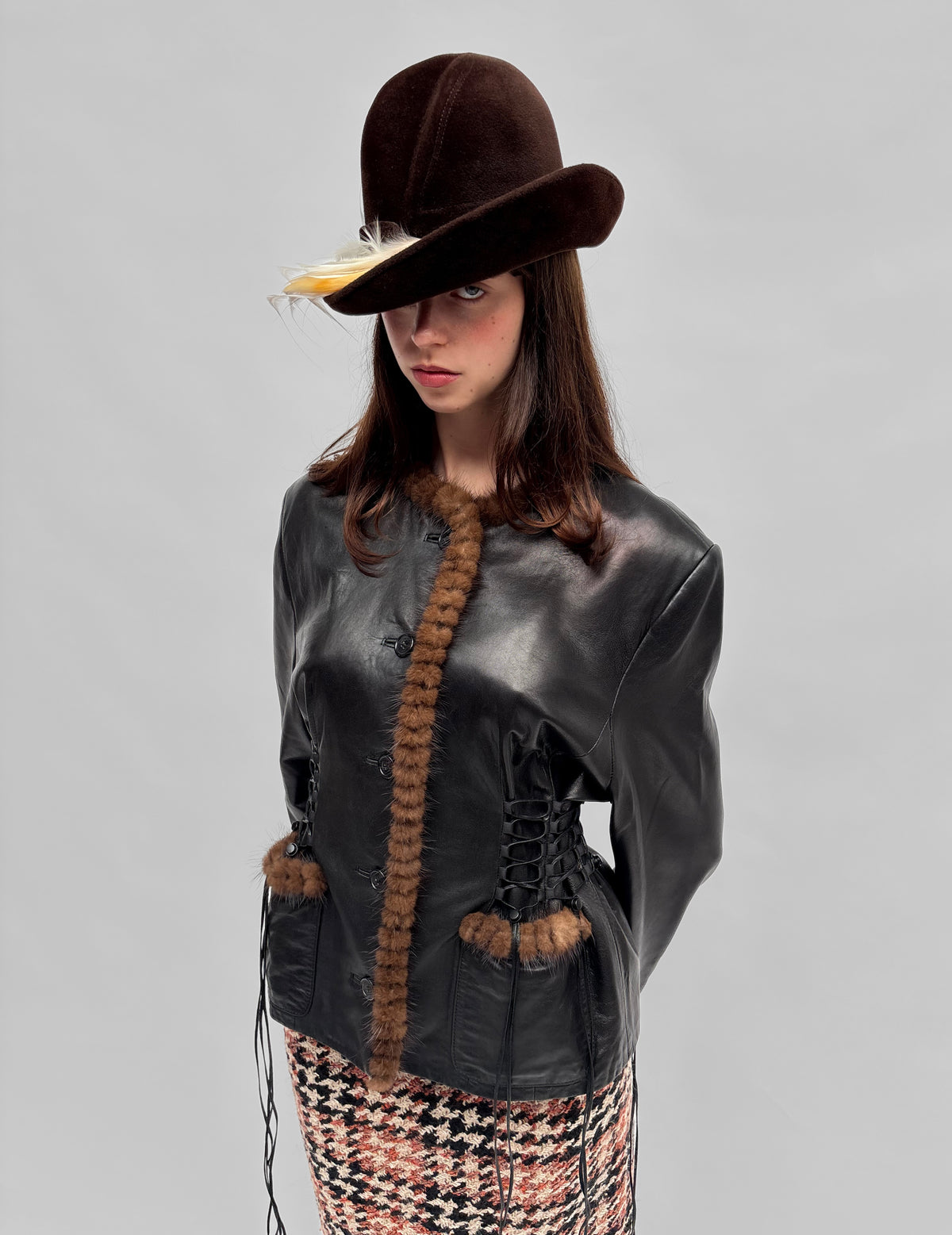 Piece No. 02  — The Leather Lace Up Jacket