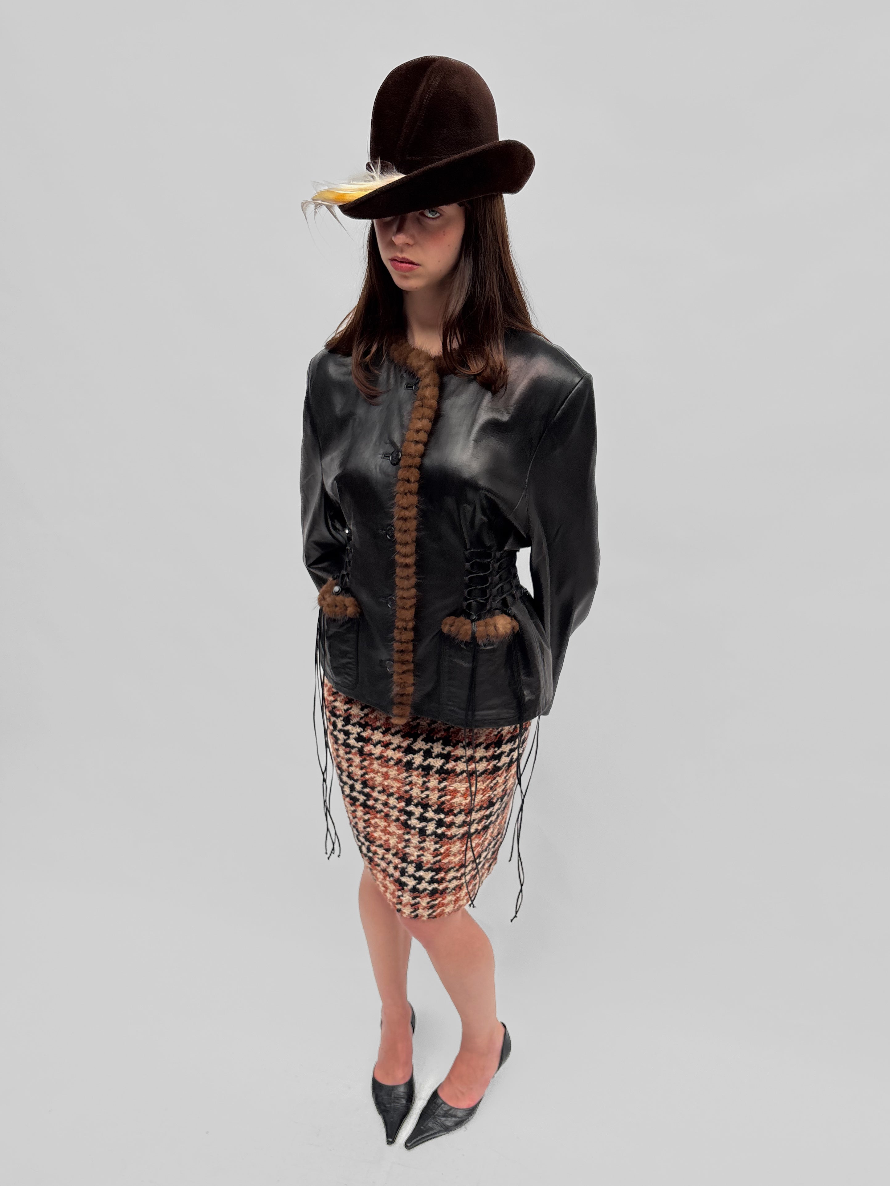 Piece No. 02  — The Leather Lace Up Jacket